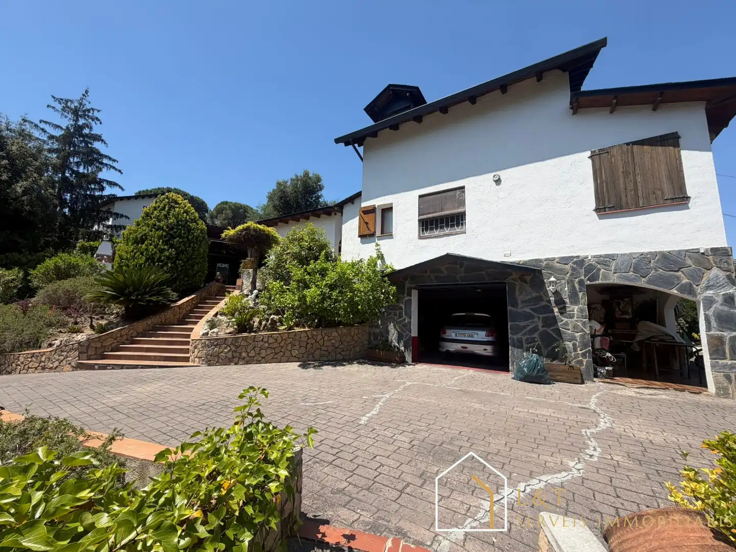 Vista exterior de Casa o chalet en venta en Vallgorguina con Calefacción, Jardín privado y Parquet