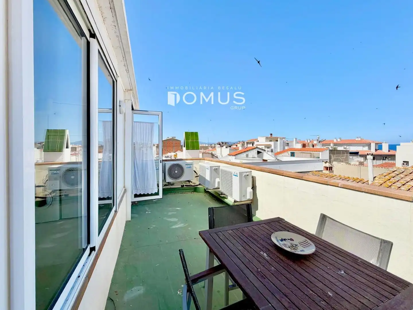 Terrasse von Maisonette zur Miete in L'Escala mit Klimaanlage, Heizung und Terrasse