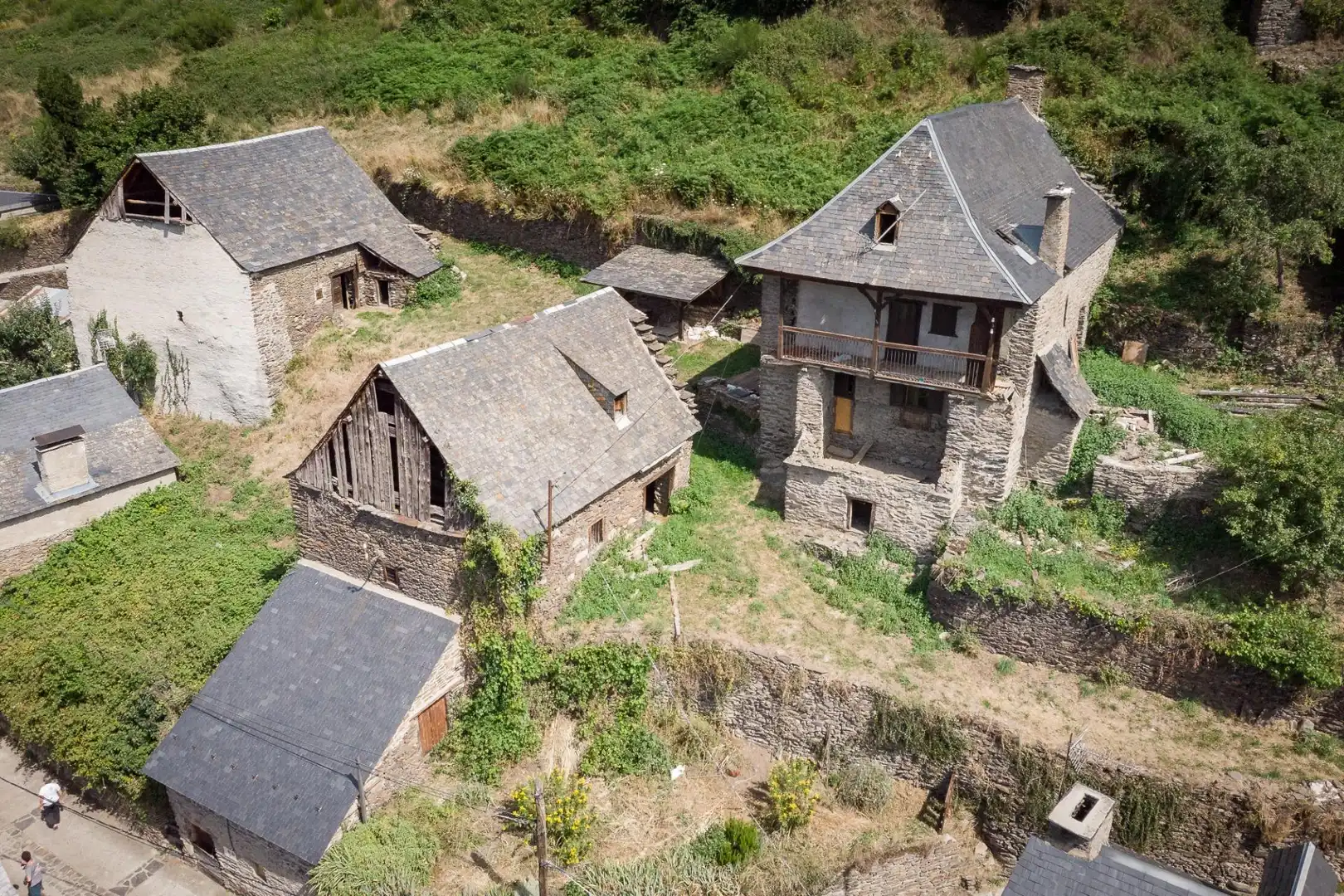 Vista exterior de Casa o chalet en venta en Bausen con Calefacción, Jardín privado y Terraza