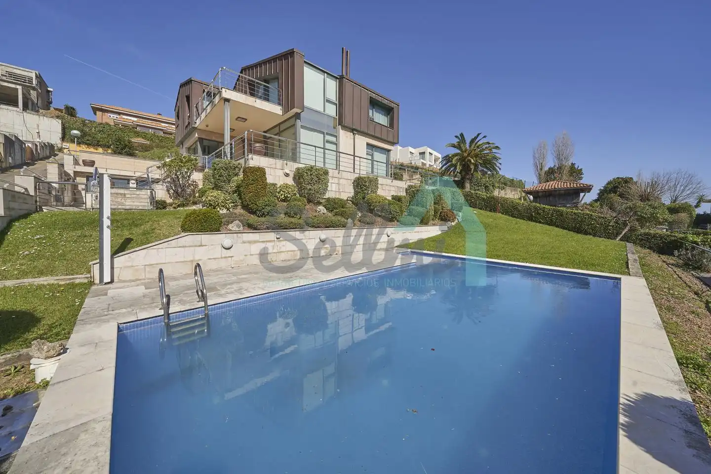 Swimming pool of Houses for sale in Gozón  with Heating, Private garden and Terrace