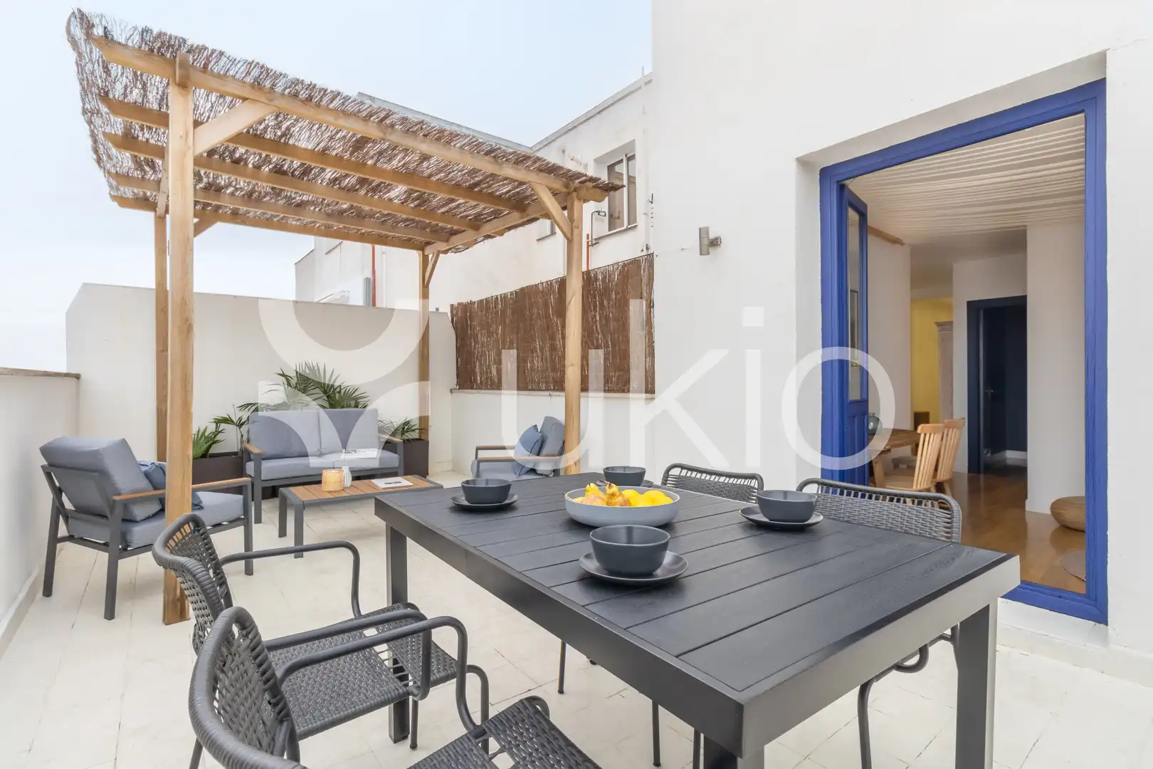 Terraza de Apartamento de alquiler en Madrid con Aire acondicionado, Terraza y Amueblado
