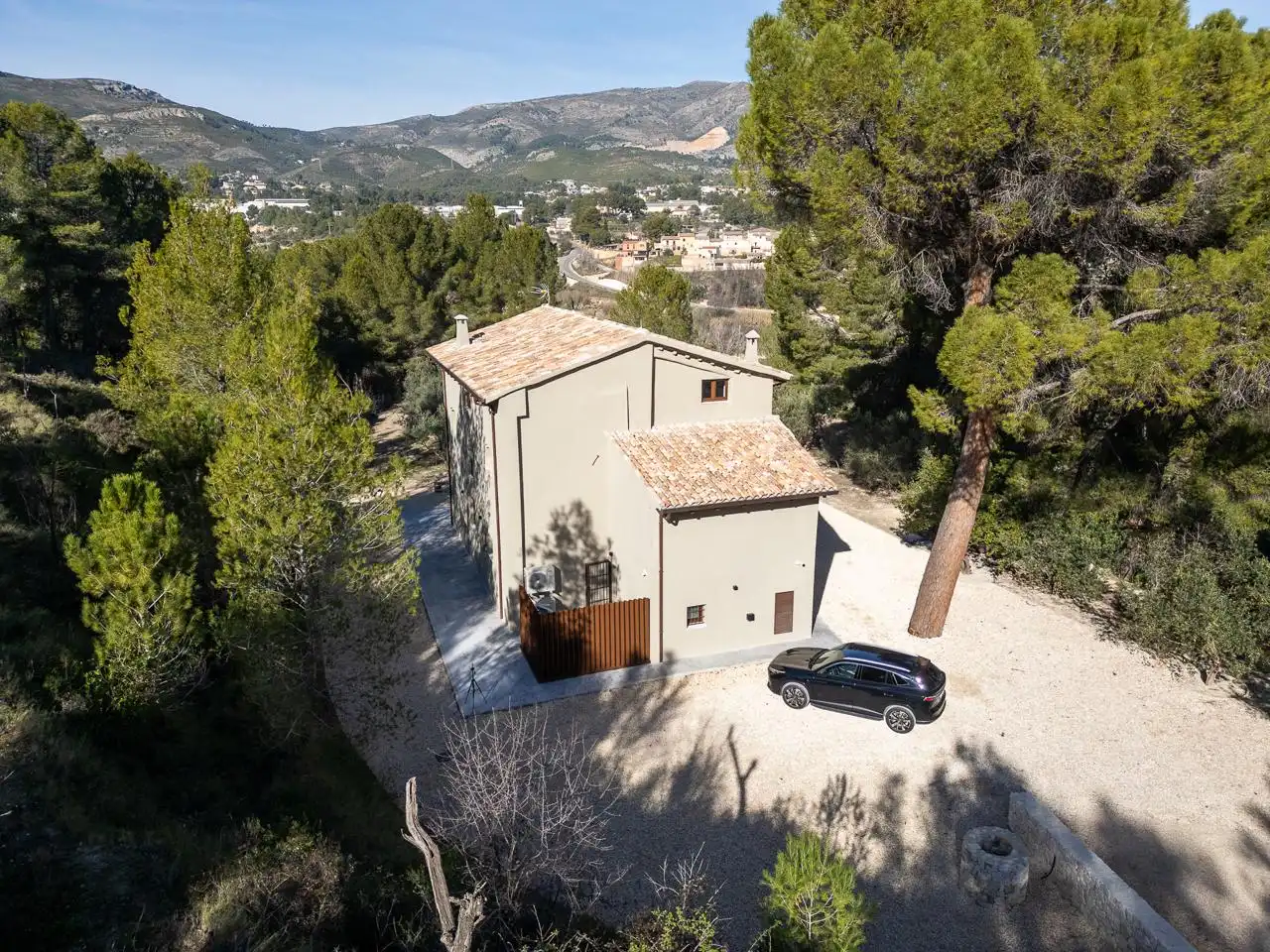 Vista exterior de Casa o chalet en venta en Cocentaina con Aire acondicionado, Jardín privado y Terraza