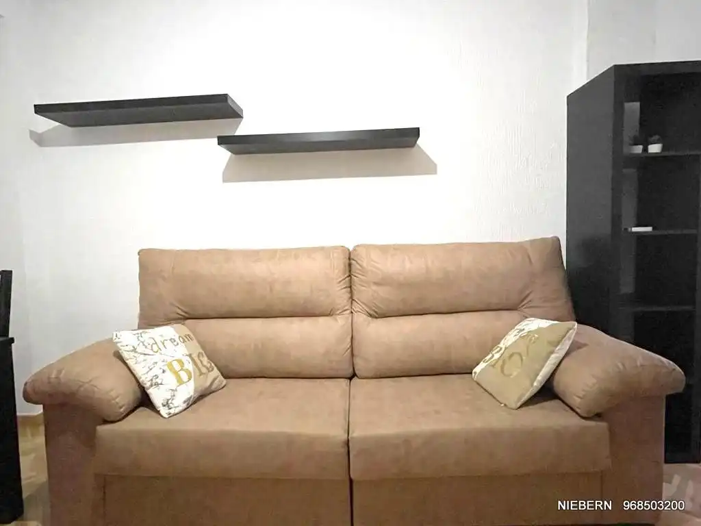 Sala de estar de Piso de alquiler en Cartagena con Parquet, Amueblado y Horno
