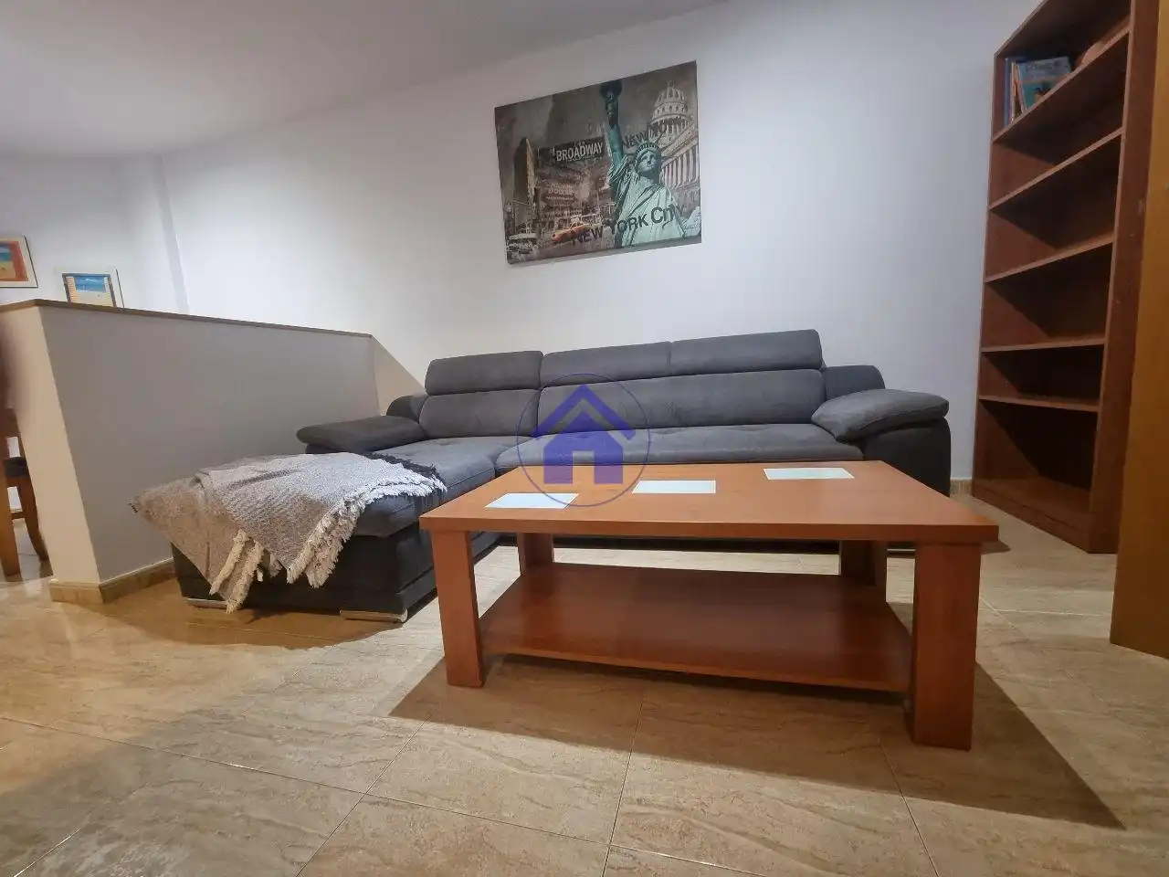 Sala de estar de Ático de alquiler en Pontevedra Capital  con Calefacción, Amueblado y Balcón