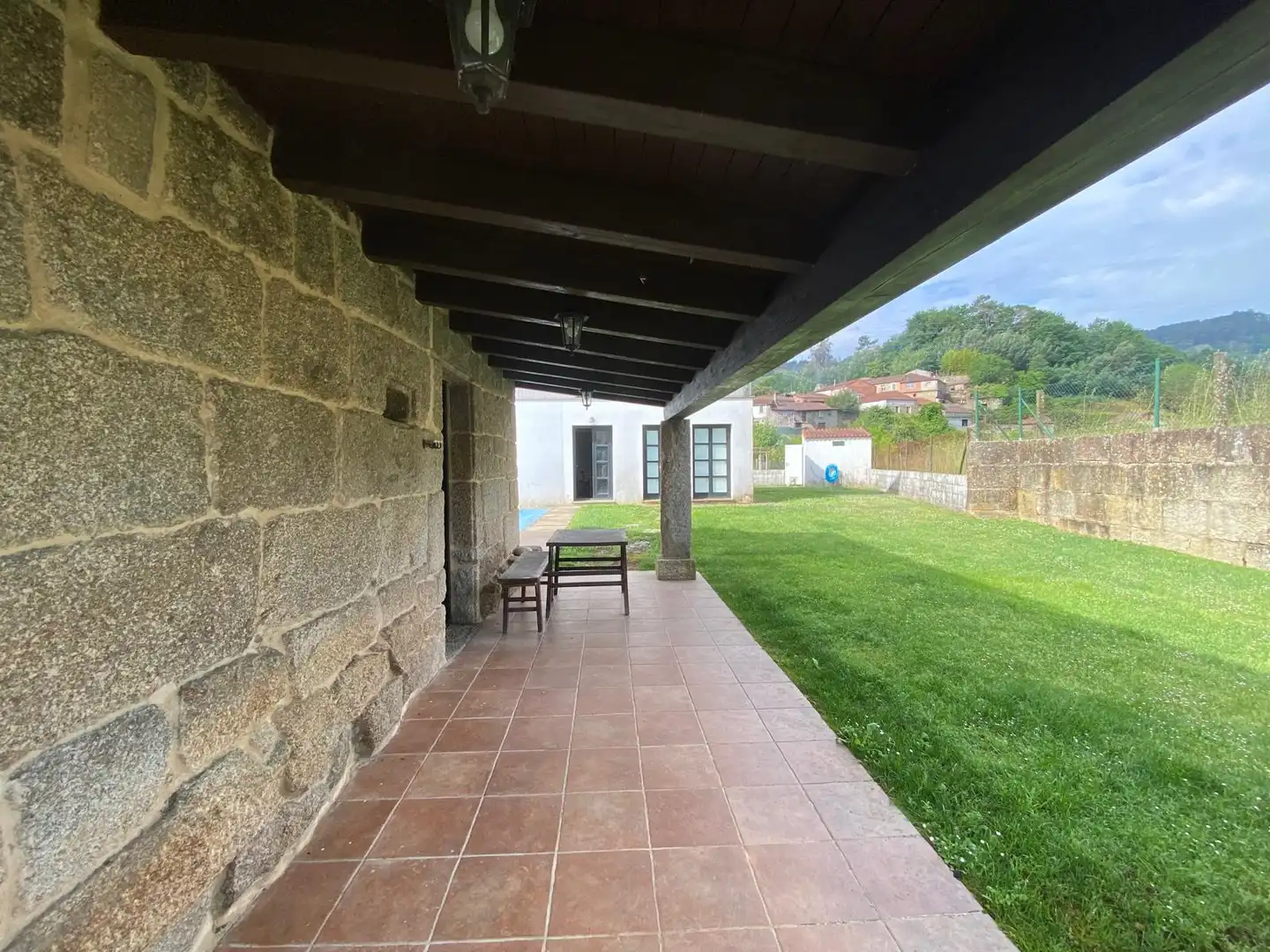 Terraza de Casa o chalet en venta en Leiro con Calefacción, Jardín privado y Parquet