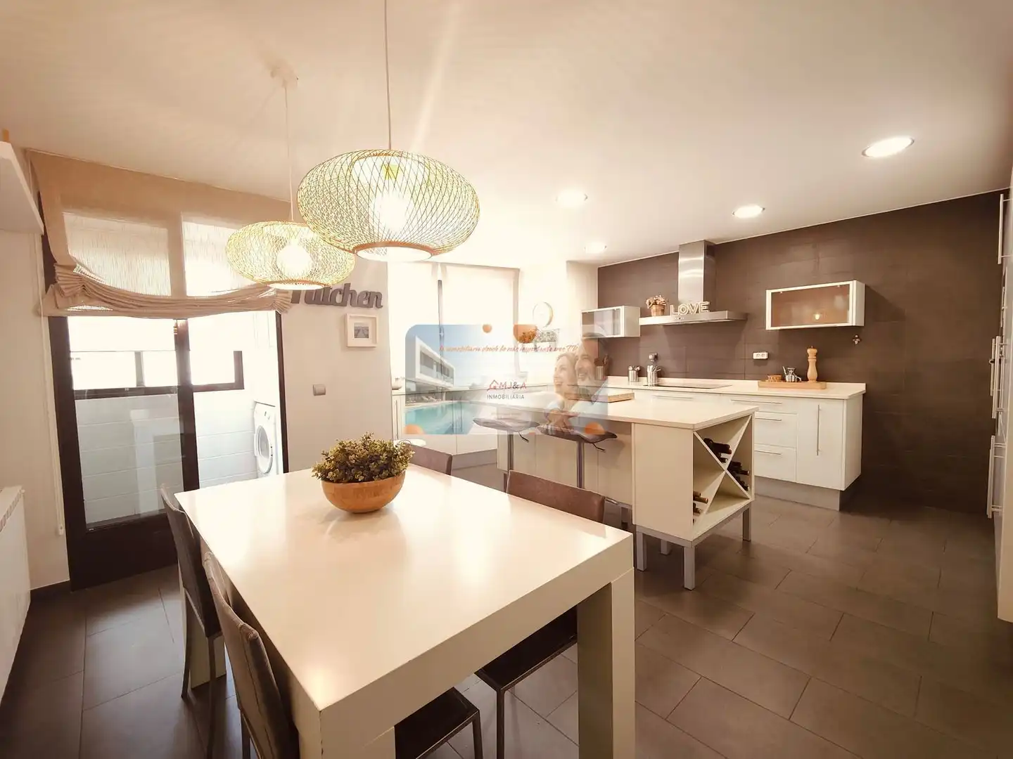Cocina de Dúplex de alquiler en Castellón de la Plana / Castelló de la Plana con Aire acondicionado, Calefacción y Parquet