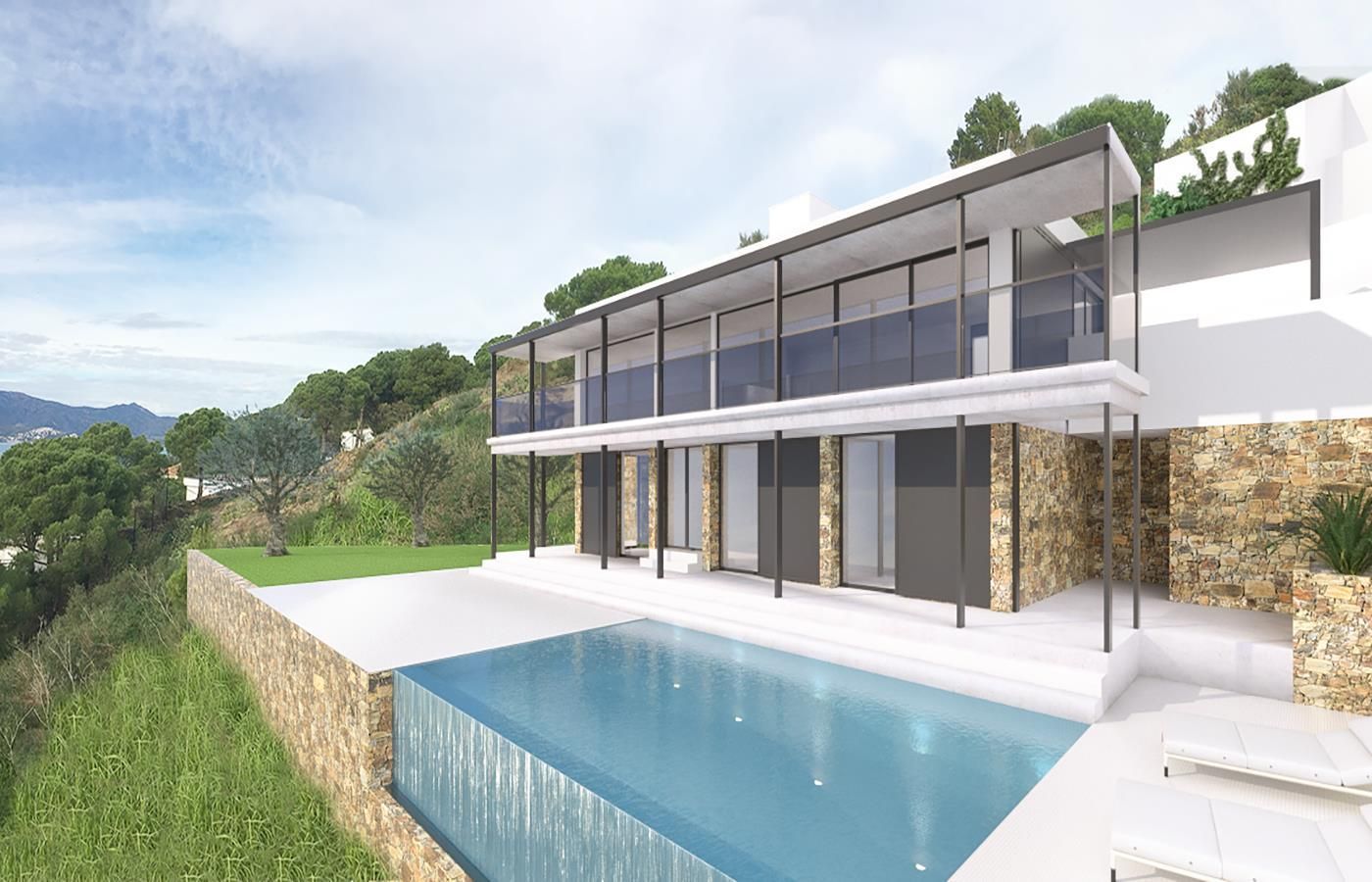 Exterior view of House or chalet for sale in El Port de la Selva  with Air Conditioner, Heating and Private garden