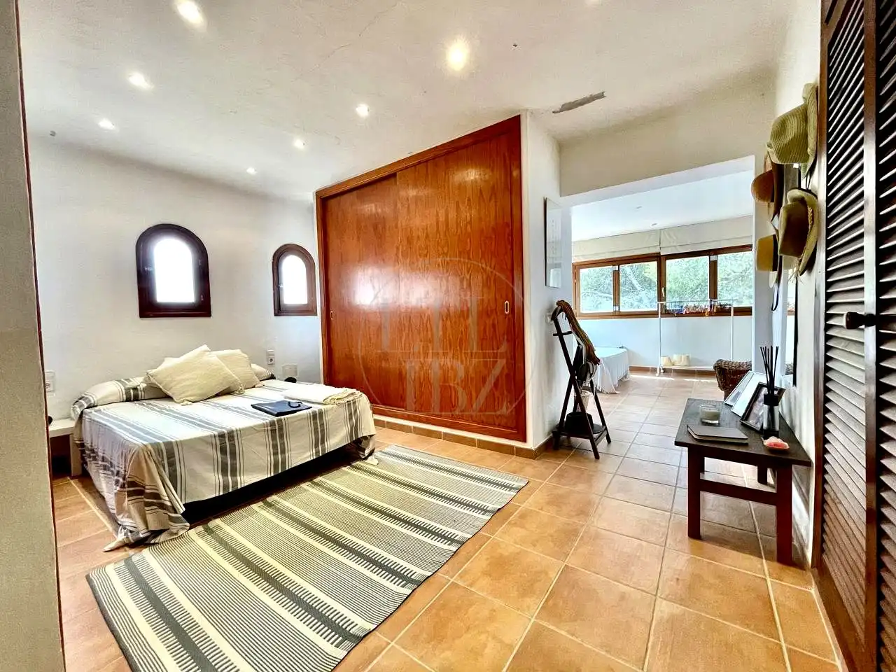 Dormitori de Casa o xalet en venda en Sant Joan de Labritja amb Aire condicionat, Jardí privat i Piscina