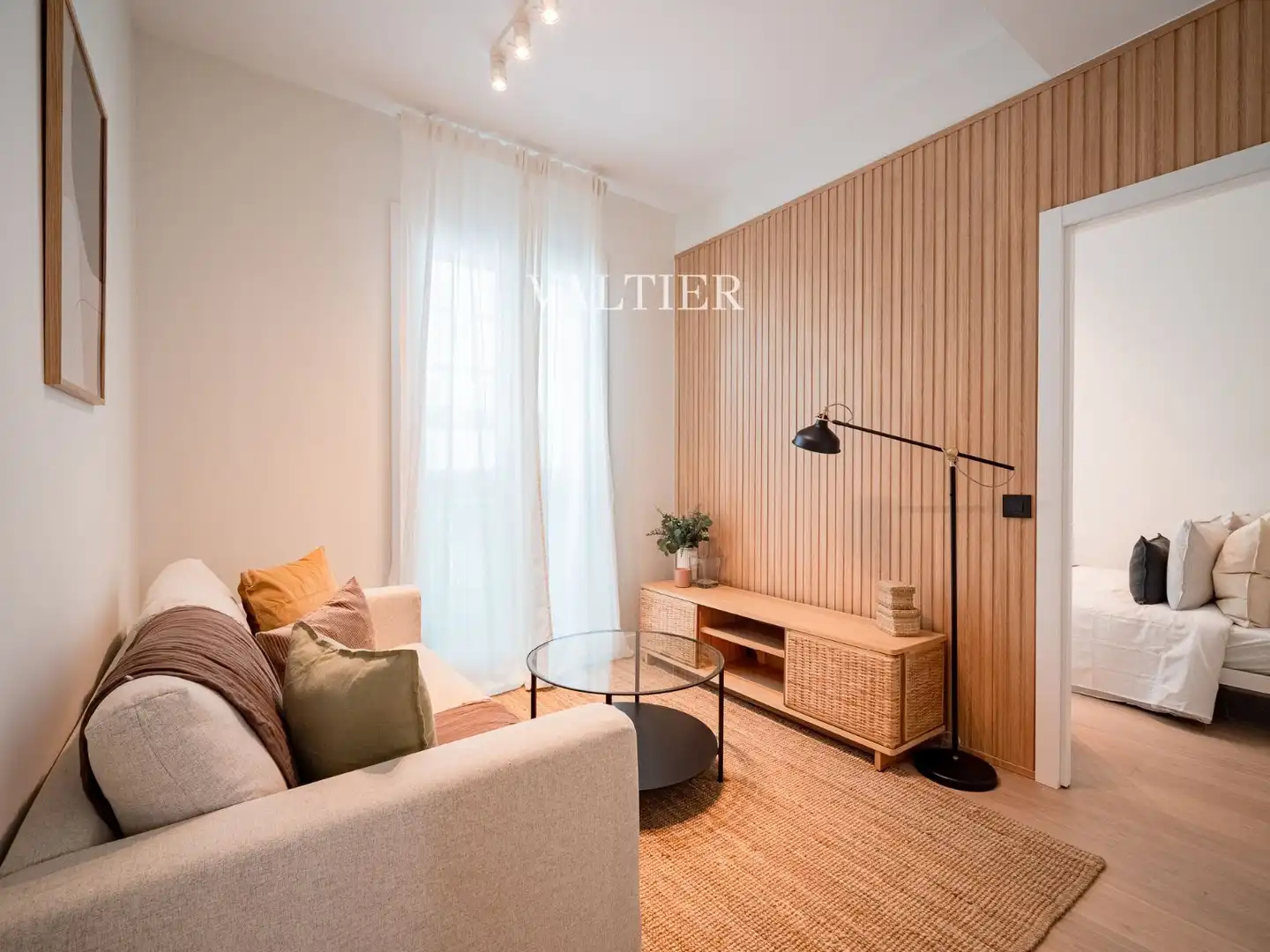 Wohnzimmer von Wohnung zur Miete in Madrid mit Klimaanlage, Heizung und Möbliert