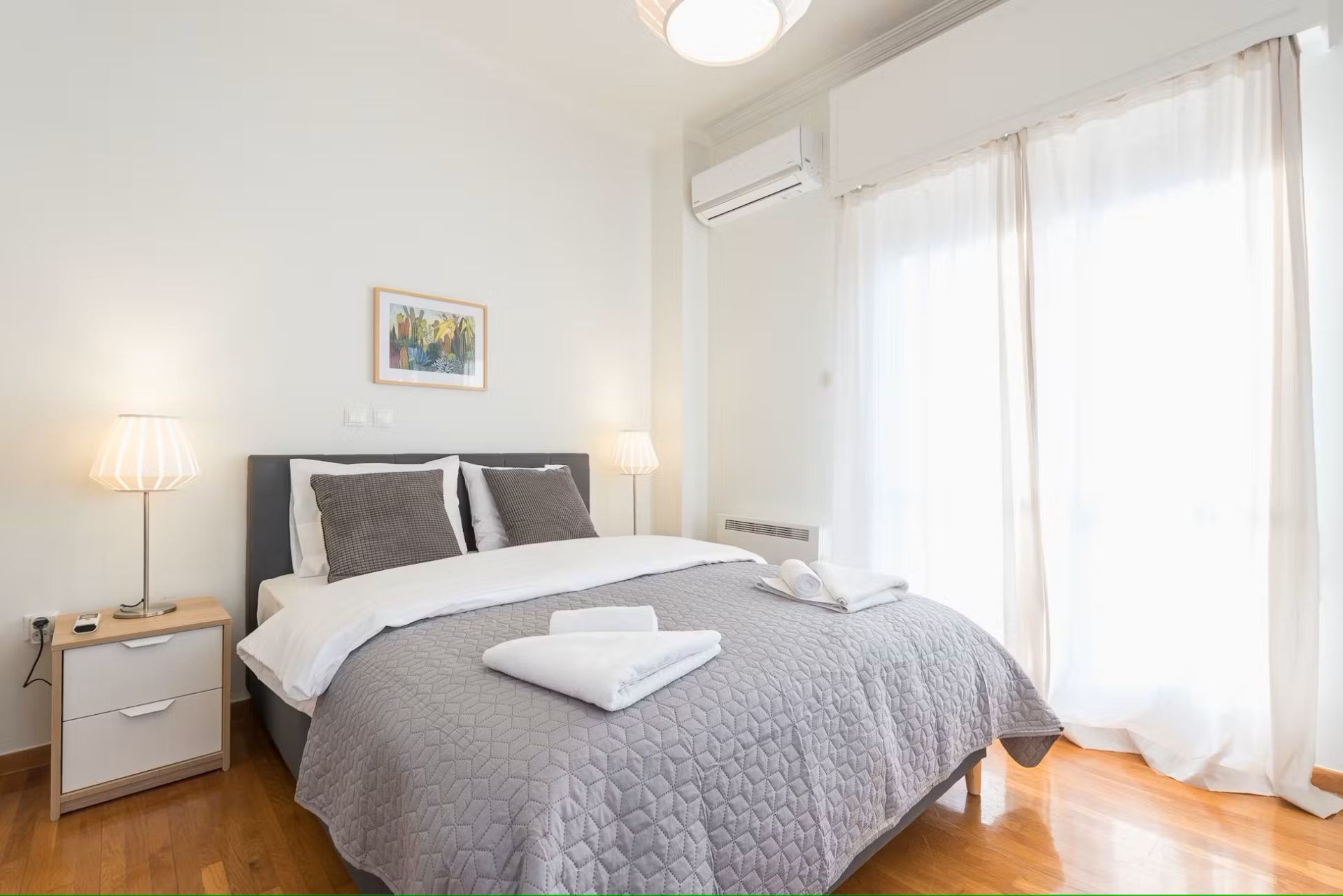 Bedroom of Flat to rent in Badajoz Capital  with Air Conditioner, Furnished and TV