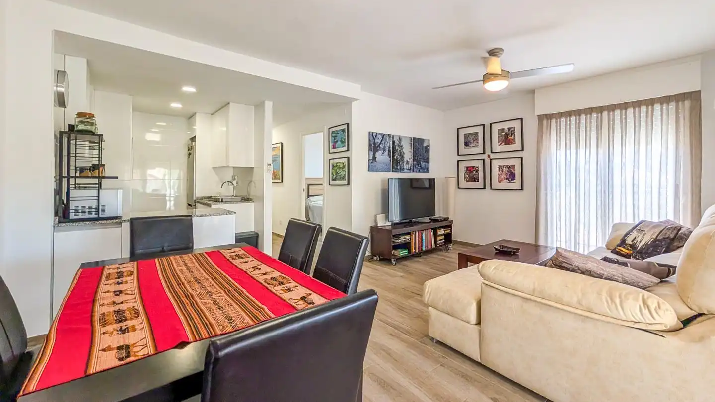 Wohnzimmer von Wohnung zum Verkauf in Santa Pola mit Klimaanlage, Terrasse und Möbliert