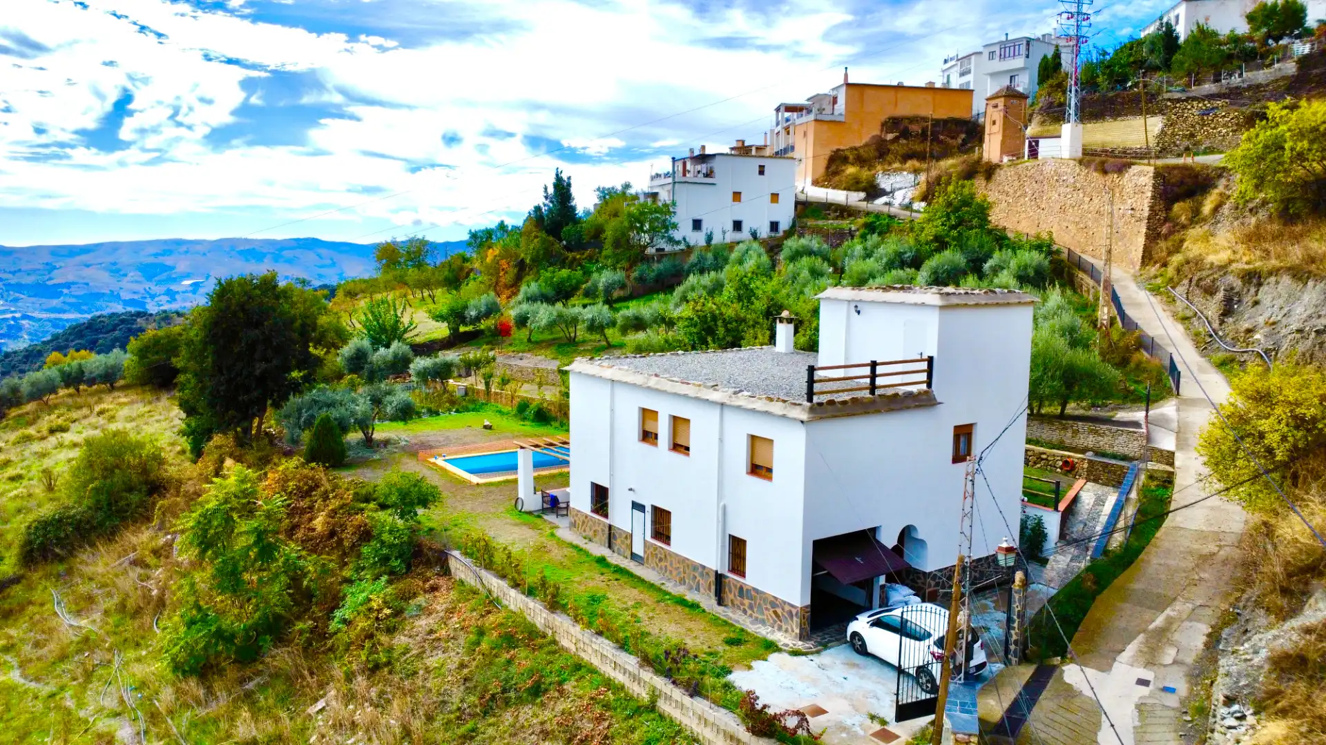 Vista exterior de Casa o chalet en venta en Bérchules con Calefacción, Jardín privado y Terraza