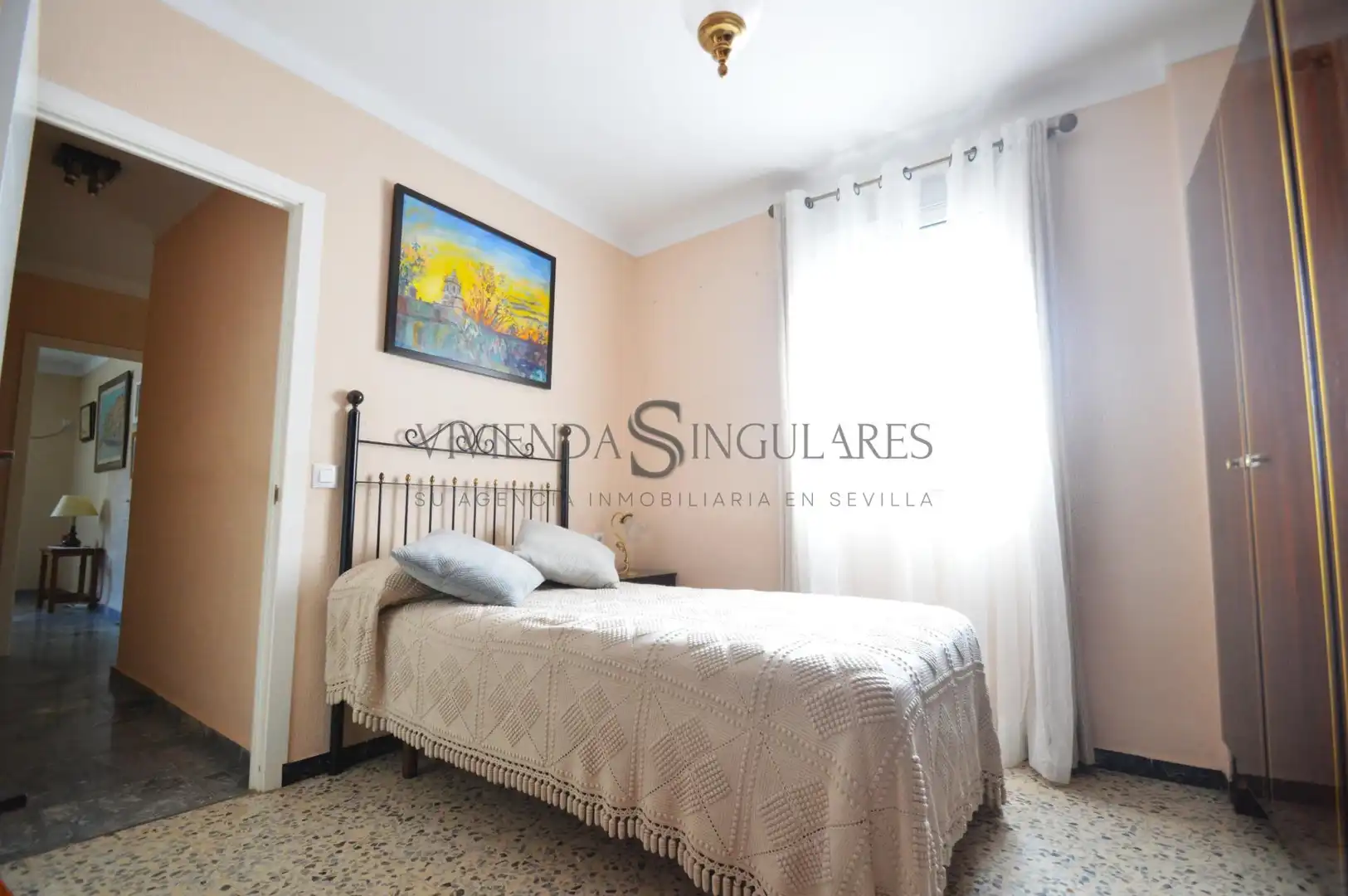 Bedroom of Flat for sale in Sevilla  with Air Conditioner, Terrace and Storage room