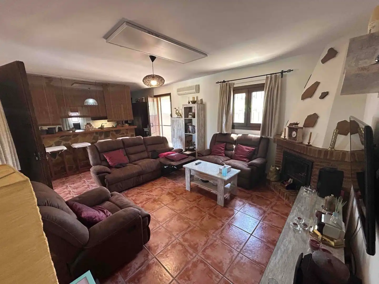 Sala de estar de Casa o chalet en venta en Mojácar con Aire acondicionado, Calefacción y Jardín privado