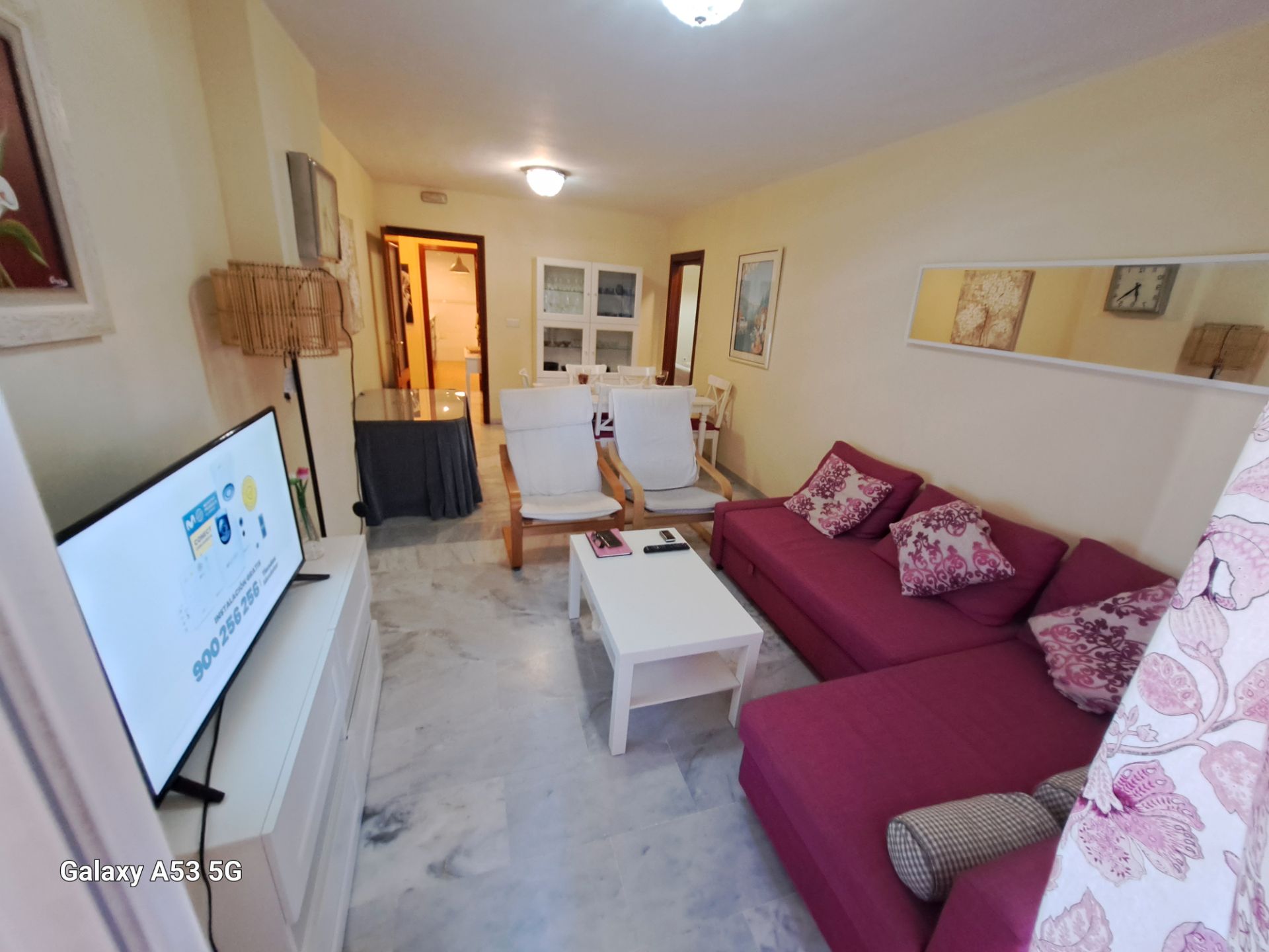 Living room of Flat to rent in Marbella  with Air Conditioner, Heating and Terrace