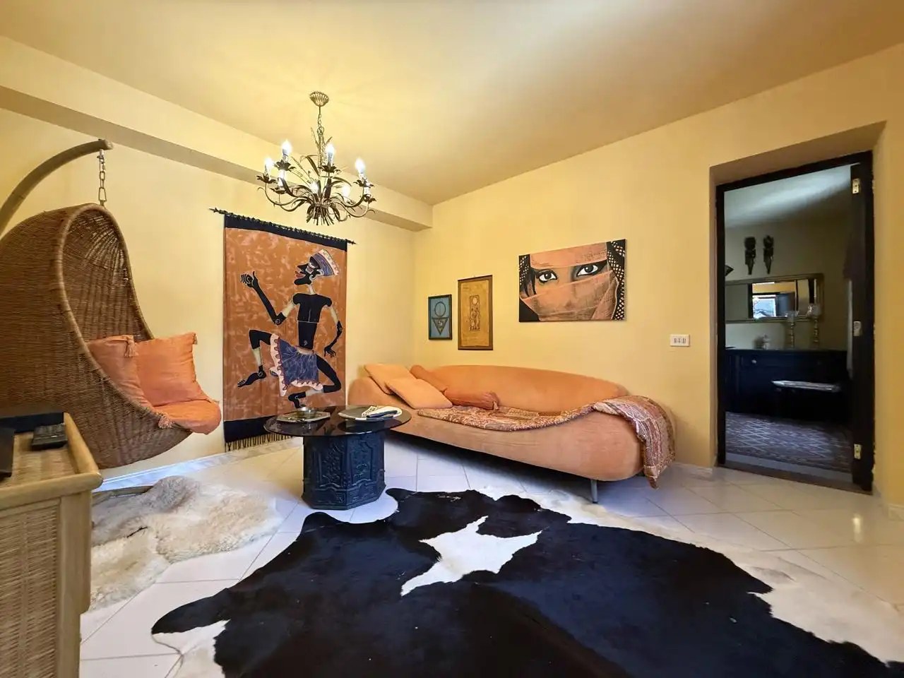 Sala d'estar de Casa o xalet en venda en Mogán amb Aire condicionat, Jardí privat i Terrassa