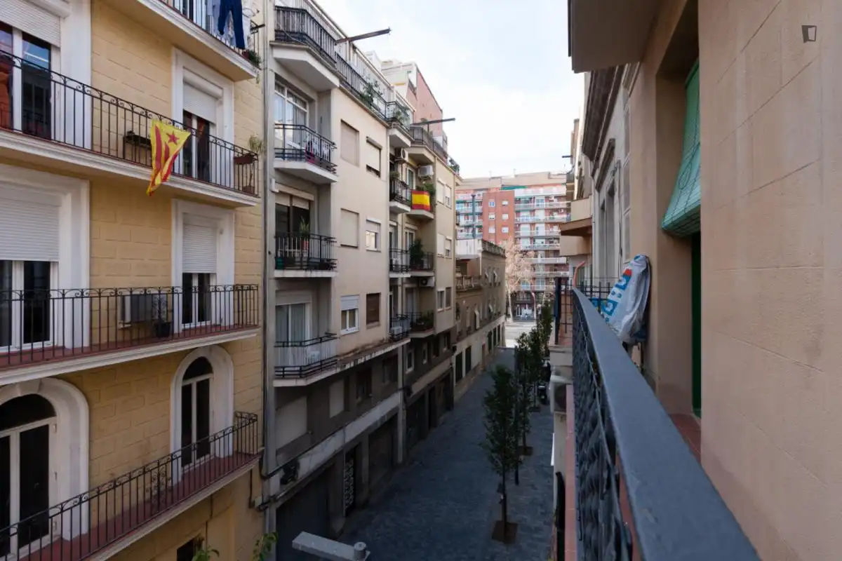 Vista exterior de Apartamento para compartir en Barcelona con Amueblado, Horno y Lavadora