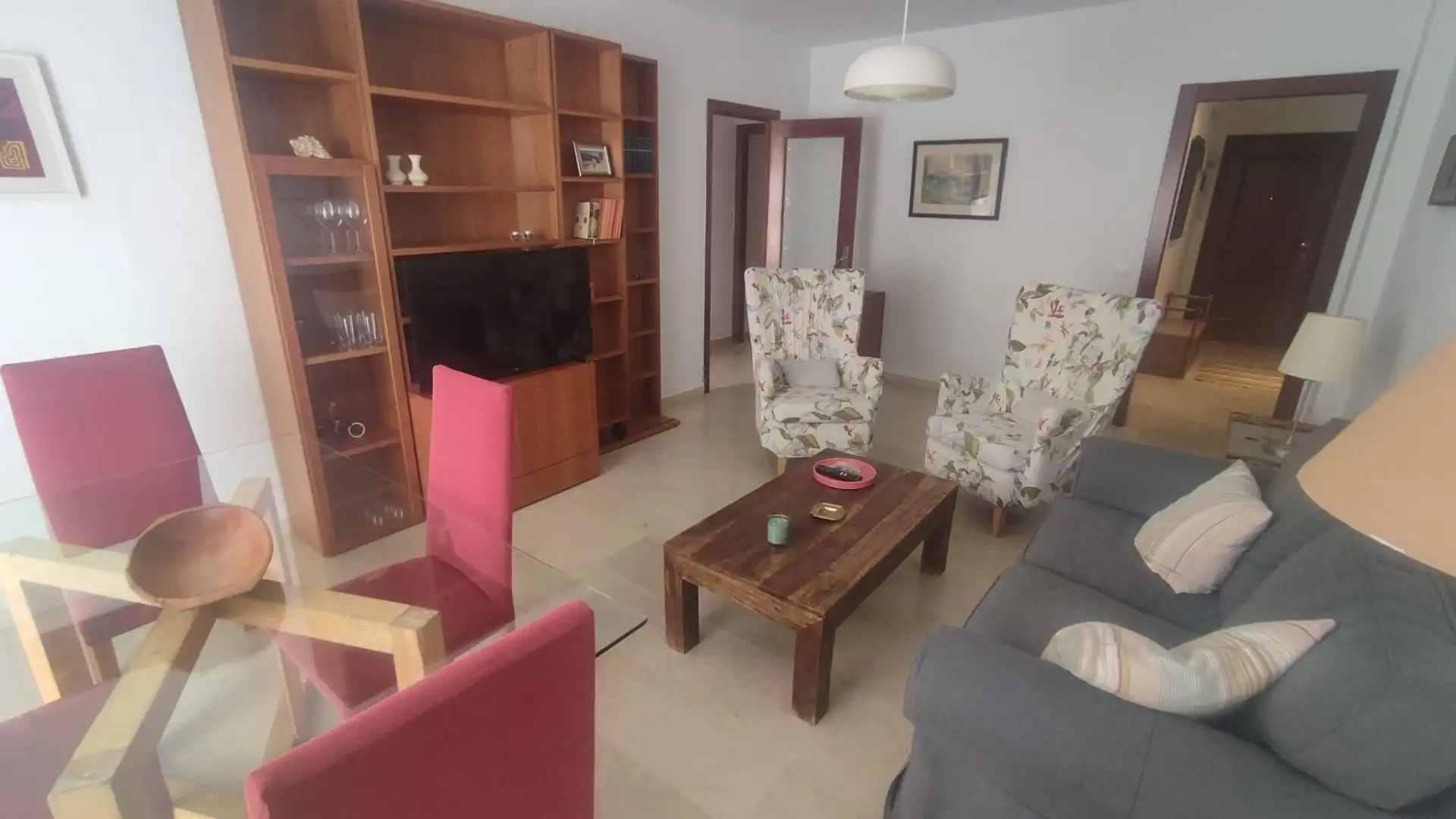 Sala de estar de Piso de alquiler en Málaga con Aire acondicionado, Calefacción y Amueblado