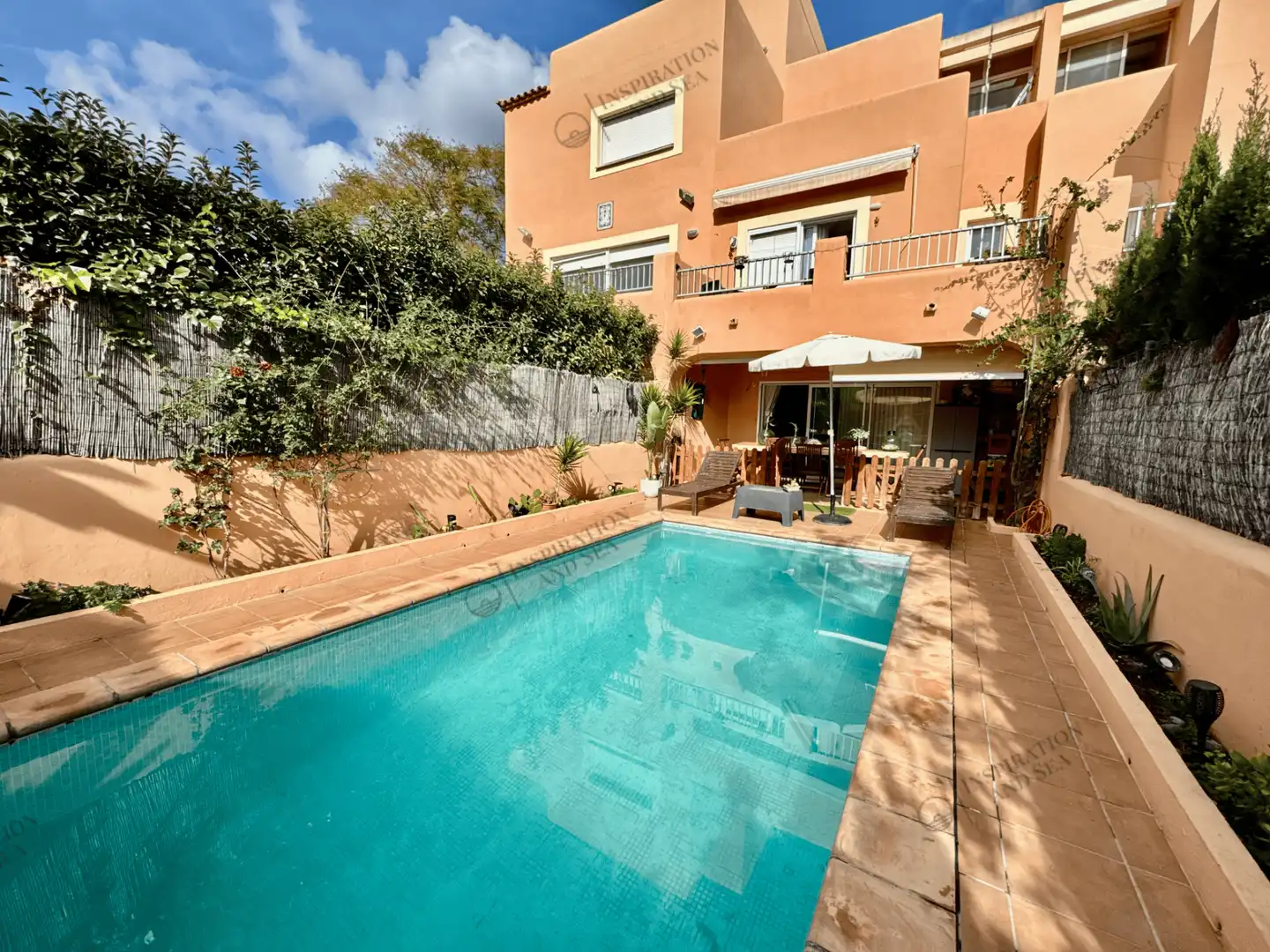 Swimming pool of Duplexes for rent in Eivissa  with Air Conditioner, Heating and Terrace