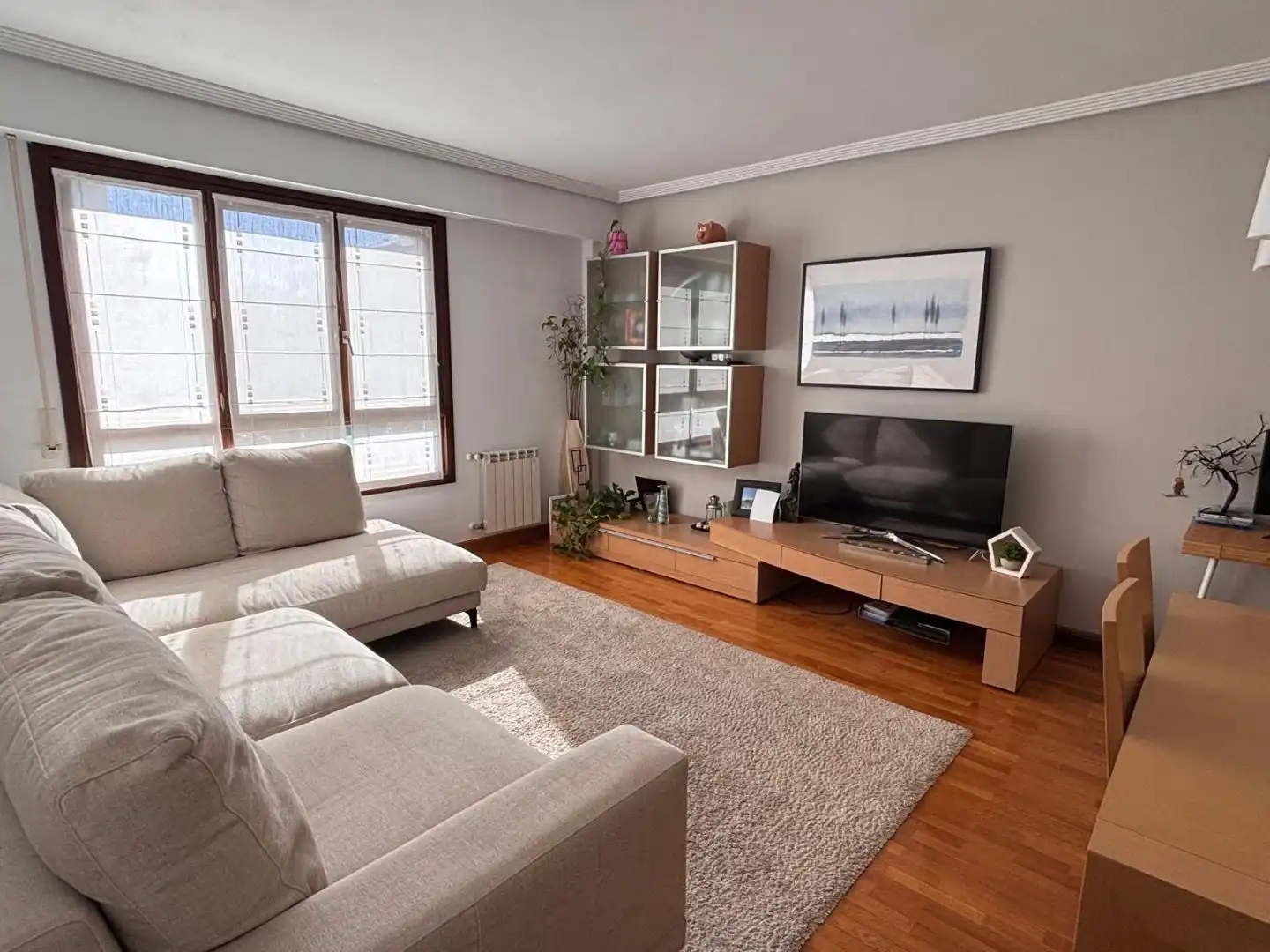 Sala d'estar de Pis en venda en Donostia - San Sebastián  amb Terrassa i Balcó