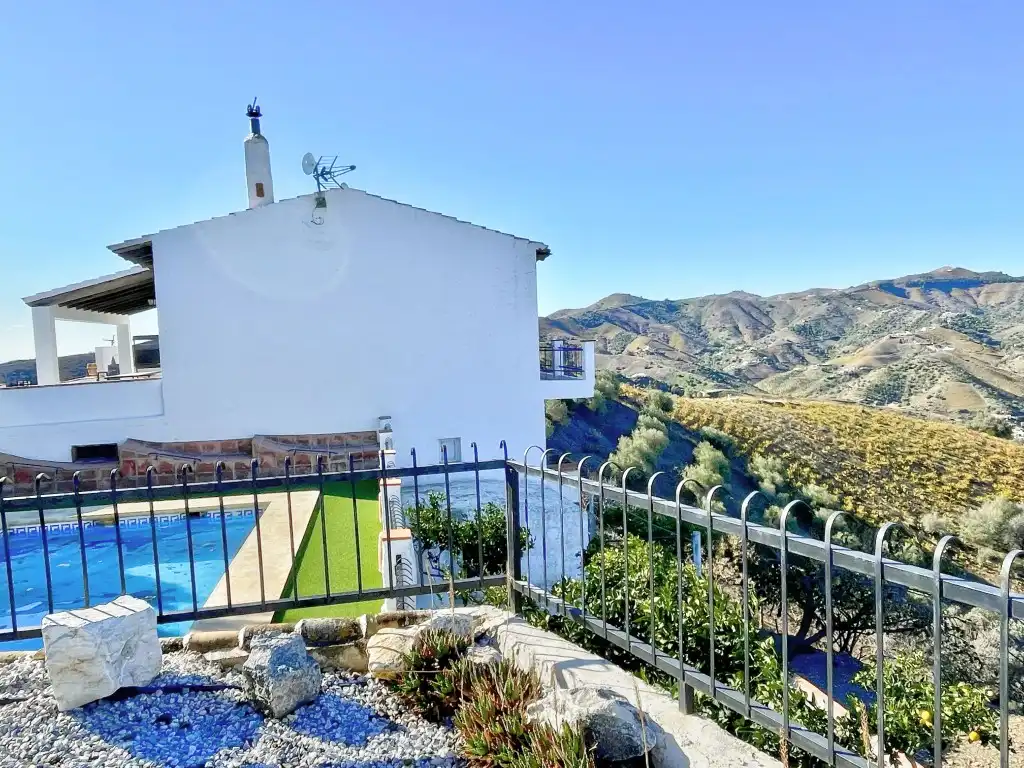 Exterior view of Country homes for sale in Almáchar  with Private garden, Swimming Pool and Furnished