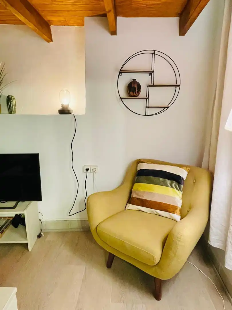 Wohnzimmer von Wohnungen zur Miete in Málaga mit Möbliert