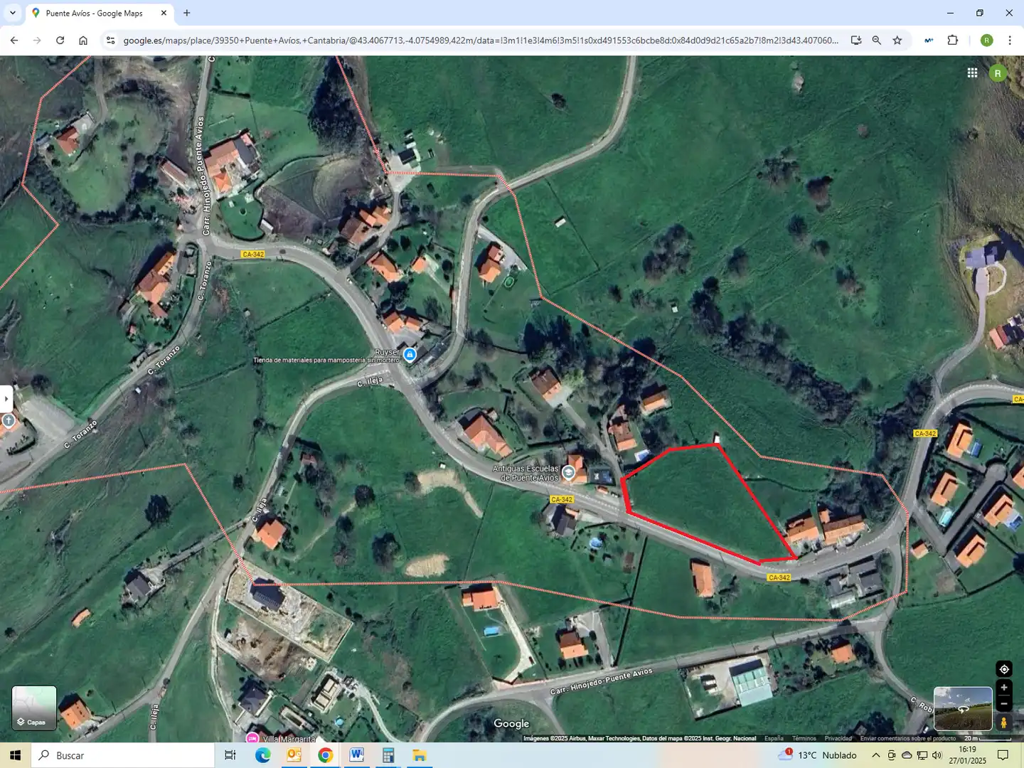 Terreny residencial en venda a Carretera Hinojedo-Puente Avios 20