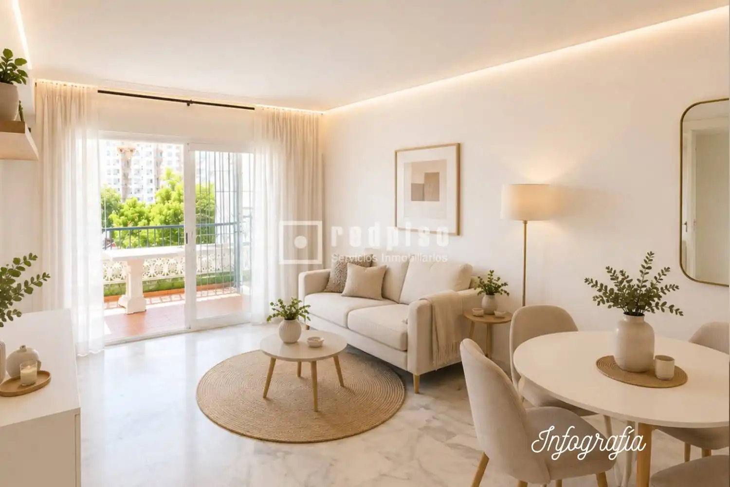 Sala d'estar de Pis en venda en Torremolinos amb Calefacció, Jardí privat i Terrassa