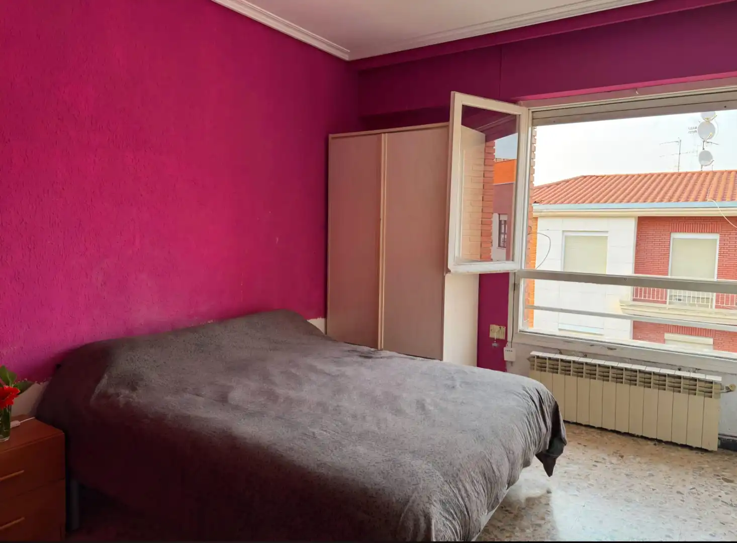 Bedroom of Flat for sale in  Logroño  with Heating and Furnished