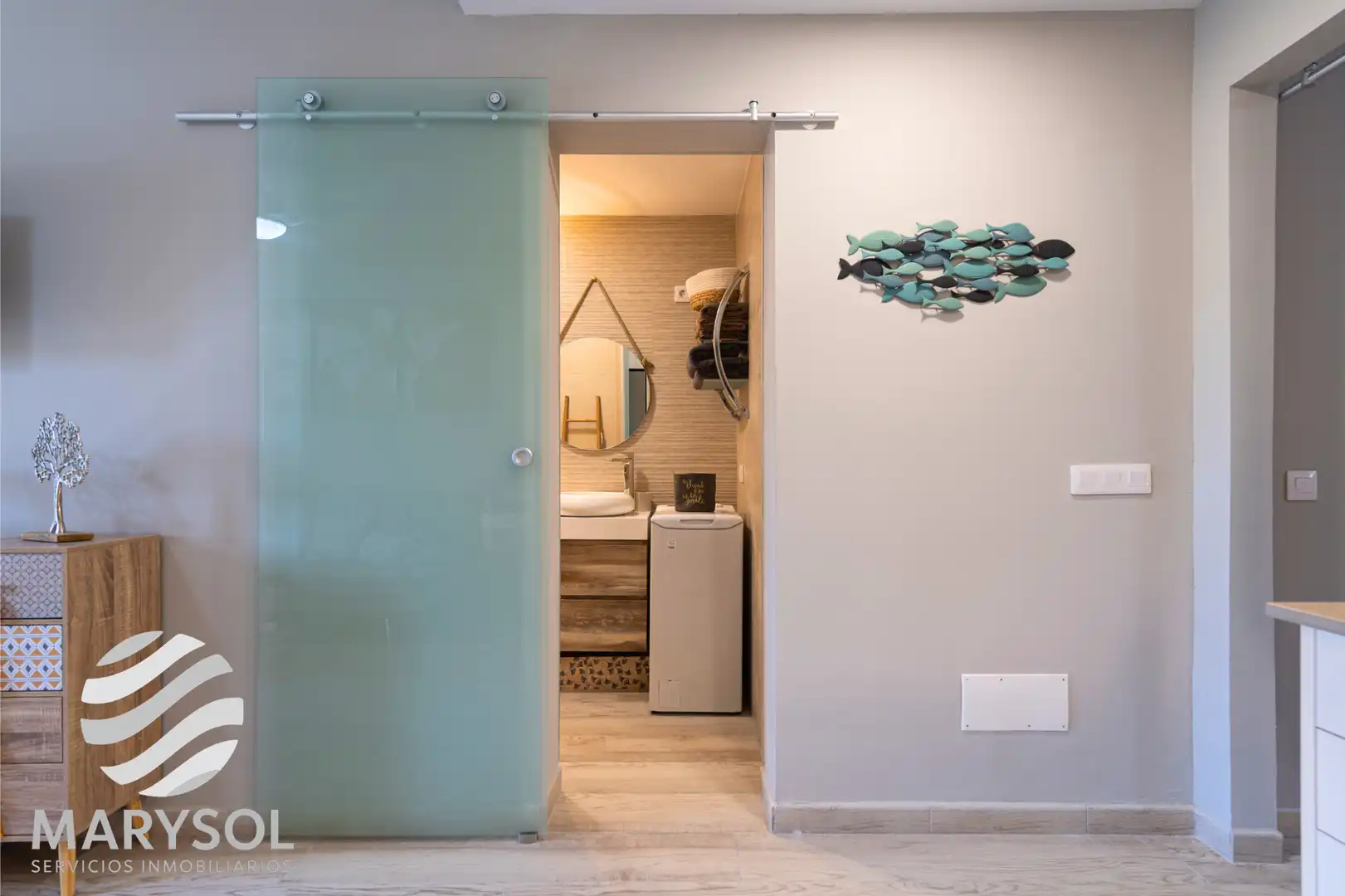 Bany de Apartament de lloguer en San Bartolomé de Tirajana amb Terrassa, Moblat i Forn