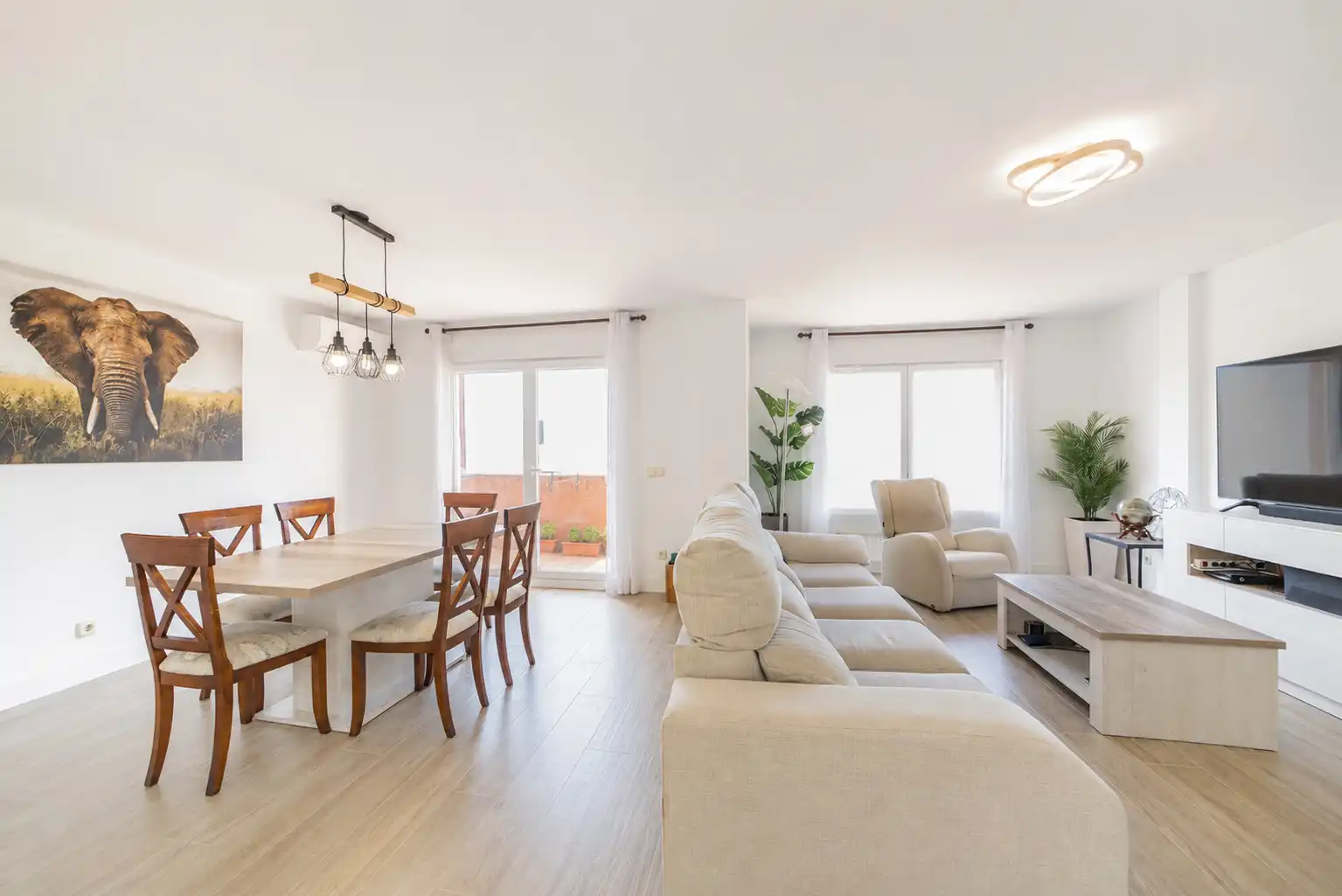 Sala de estar de Casa adosada en venta en Las Rozas de Madrid