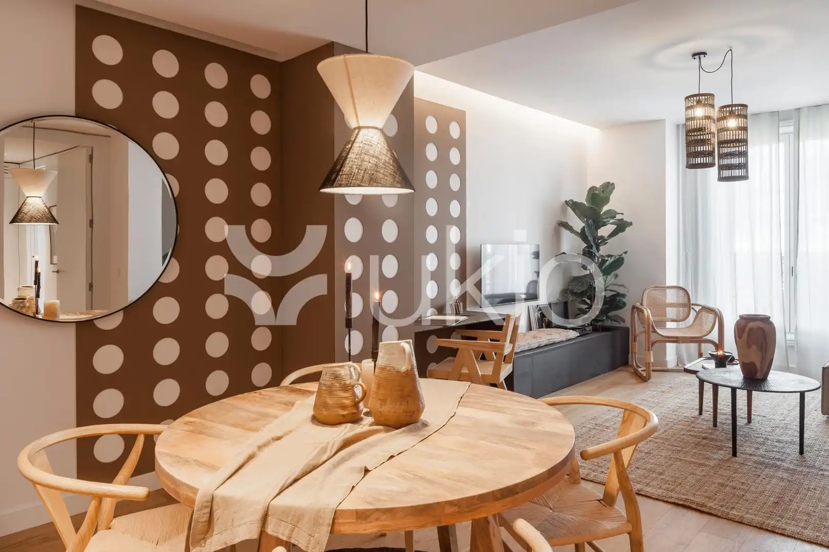 Wohnzimmer von Wohnungen zur Miete in Barcelona mit Klimaanlage, Heizung und Möbliert