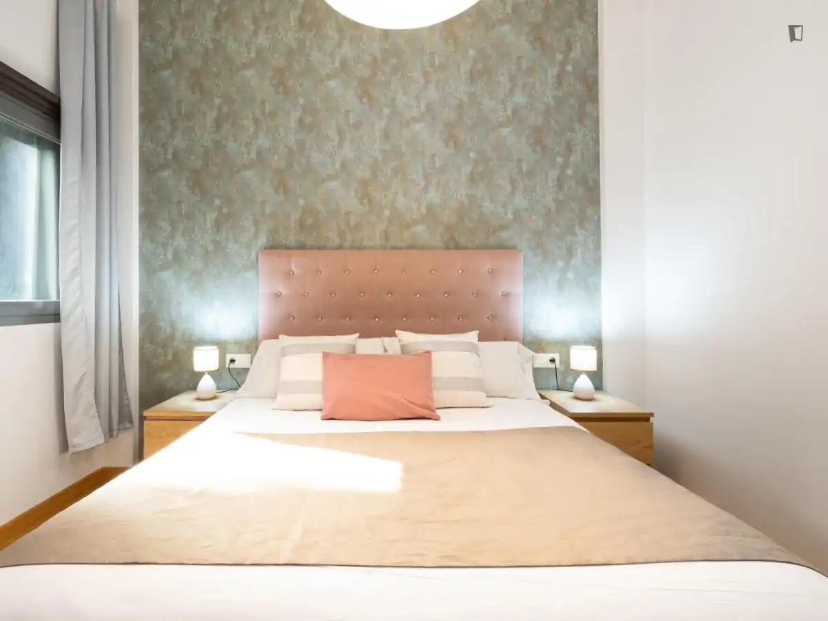 Schlafzimmer von Wohnungen zur Miete in Málaga mit Klimaanlage, Heizung und Möbliert