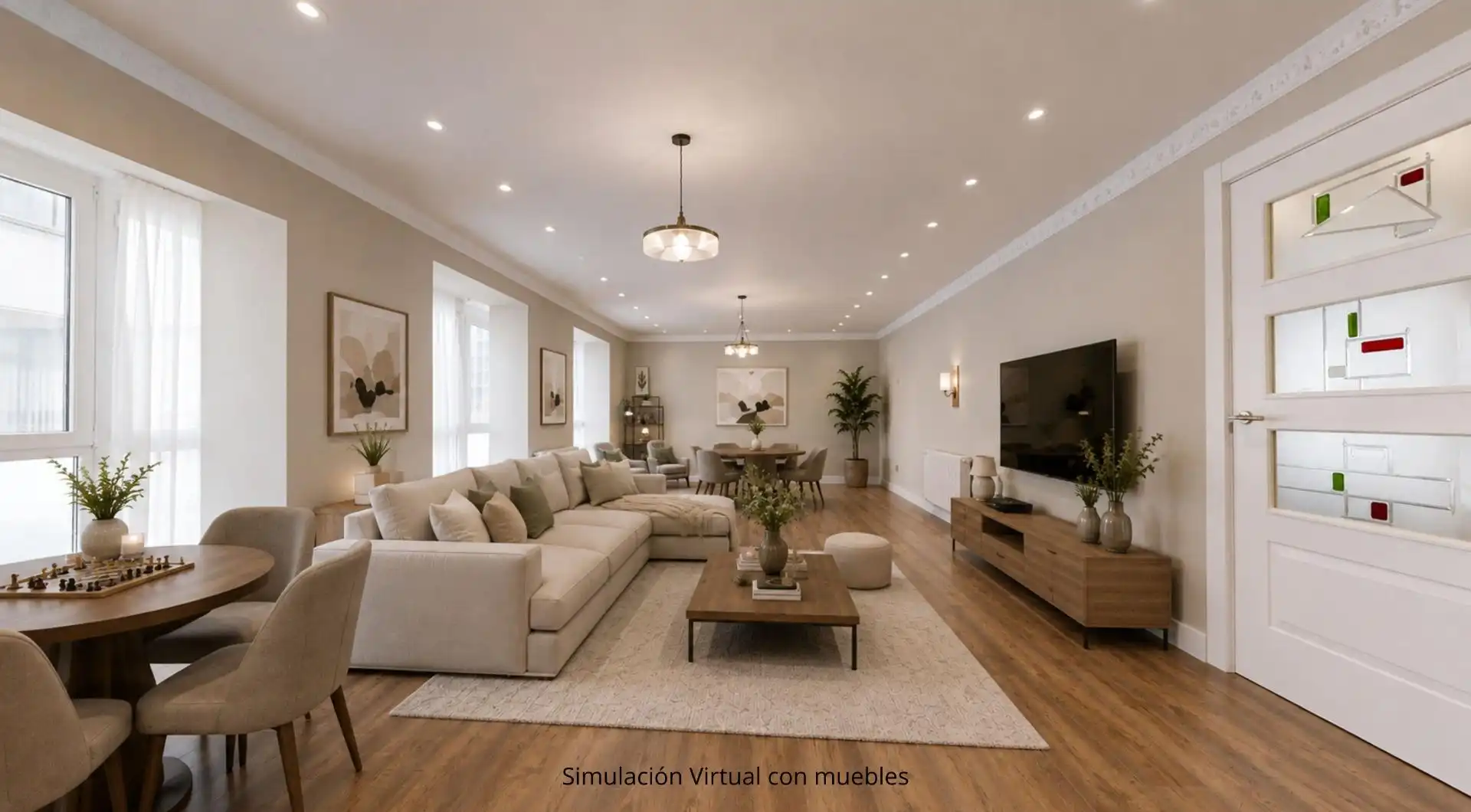 Living room of Flat for sale in Bilbao   with Heating and Alarm
