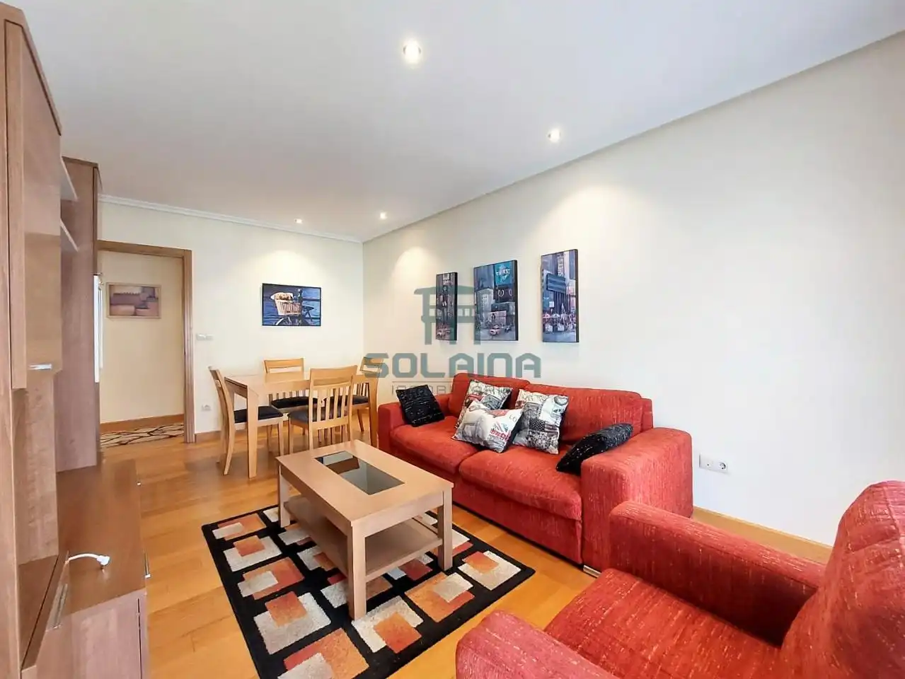 Sala d'estar de Apartament de lloguer en Ourense Capital  amb Calefacció, Traster i Moblat
