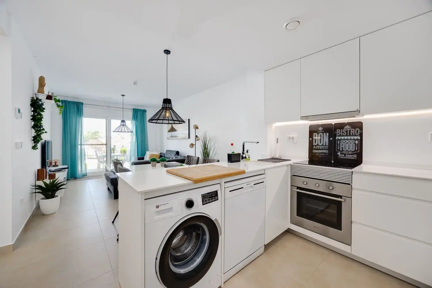 Cocina de Apartamento en venta en Pilar de la Horadada con Piscina comunitaria