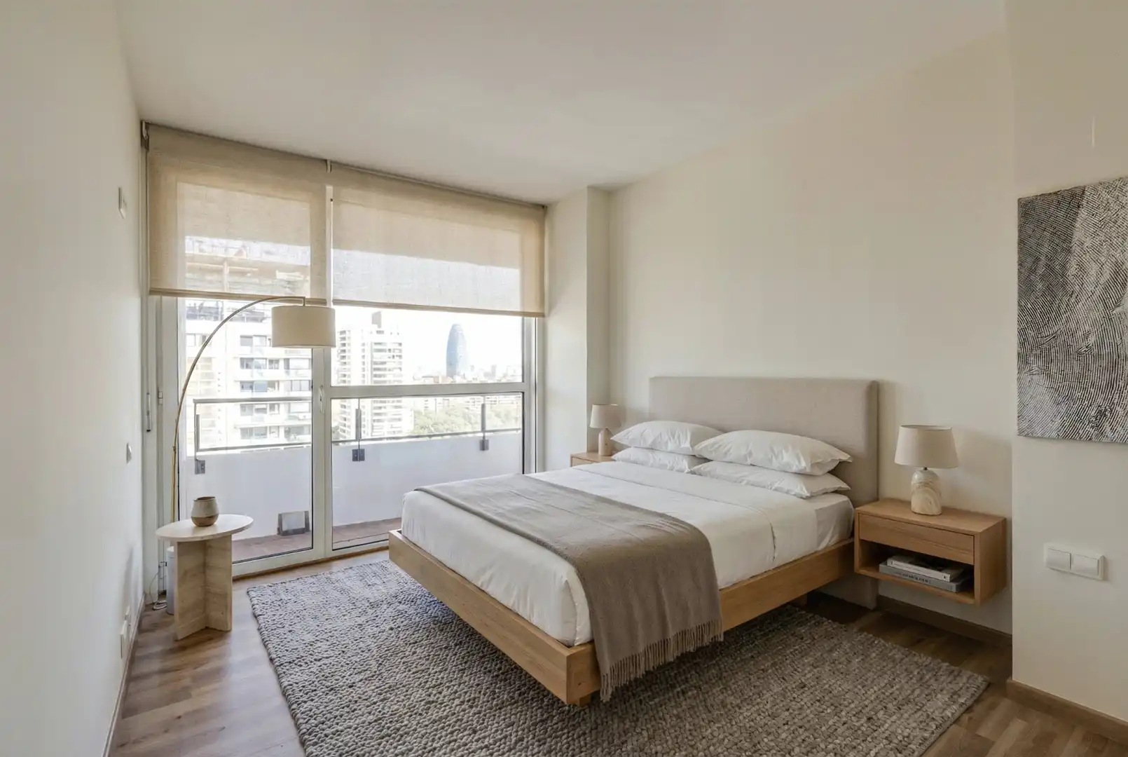 Schlafzimmer von Wohnungen zum Verkauf in Barcelona mit Klimaanlage, Heizung und Parkett