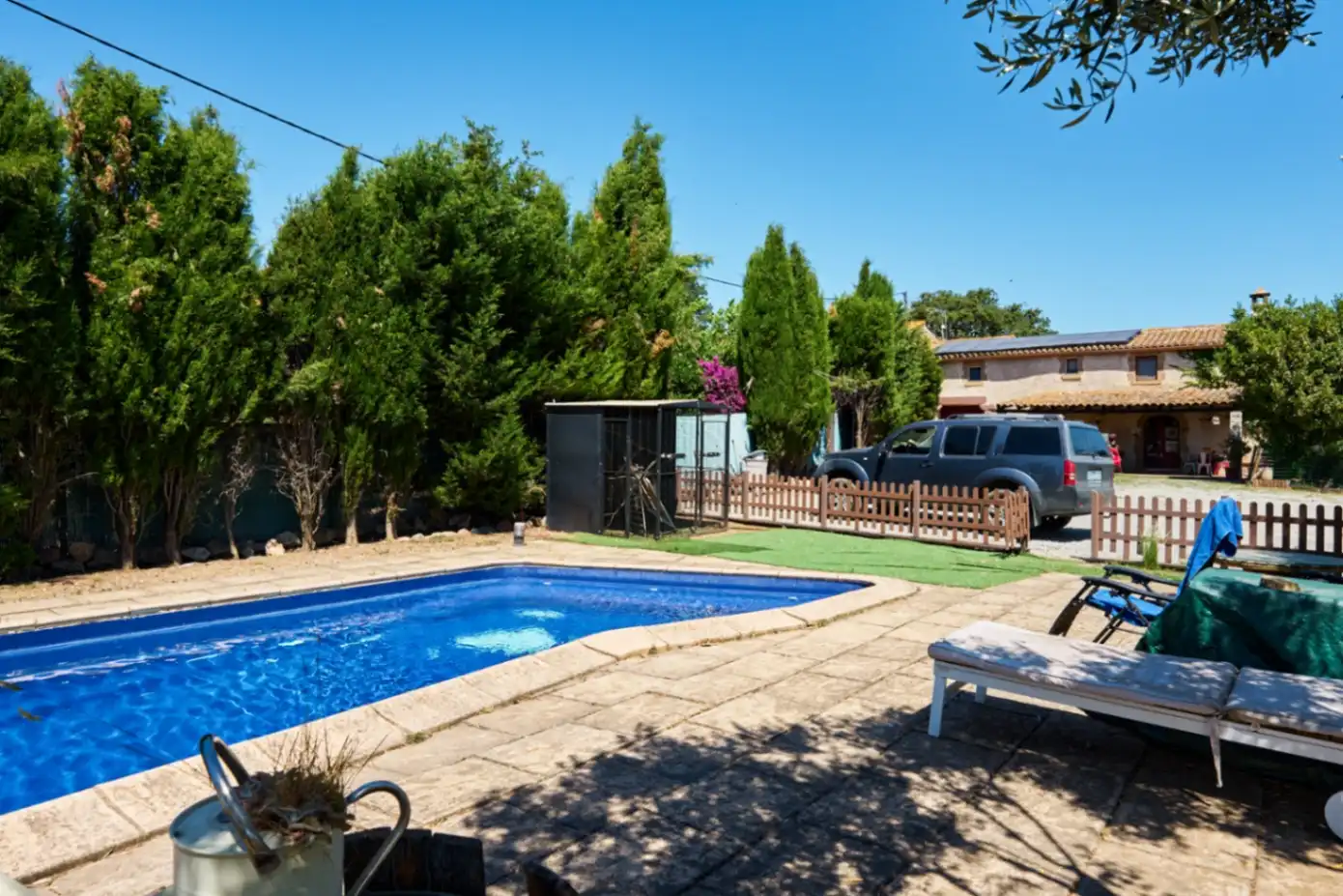 Swimming pool of Country homes for sale in Santa Eulàlia de Ronçana  with Air Conditioner and Swimming Pool