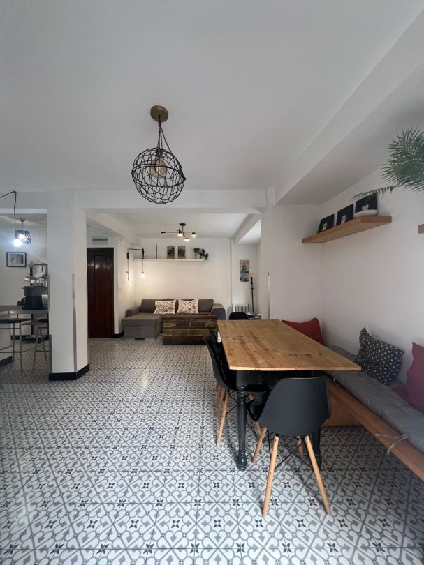 Dining room of Flat to rent in Gijón   with Heating, Terrace and Oven