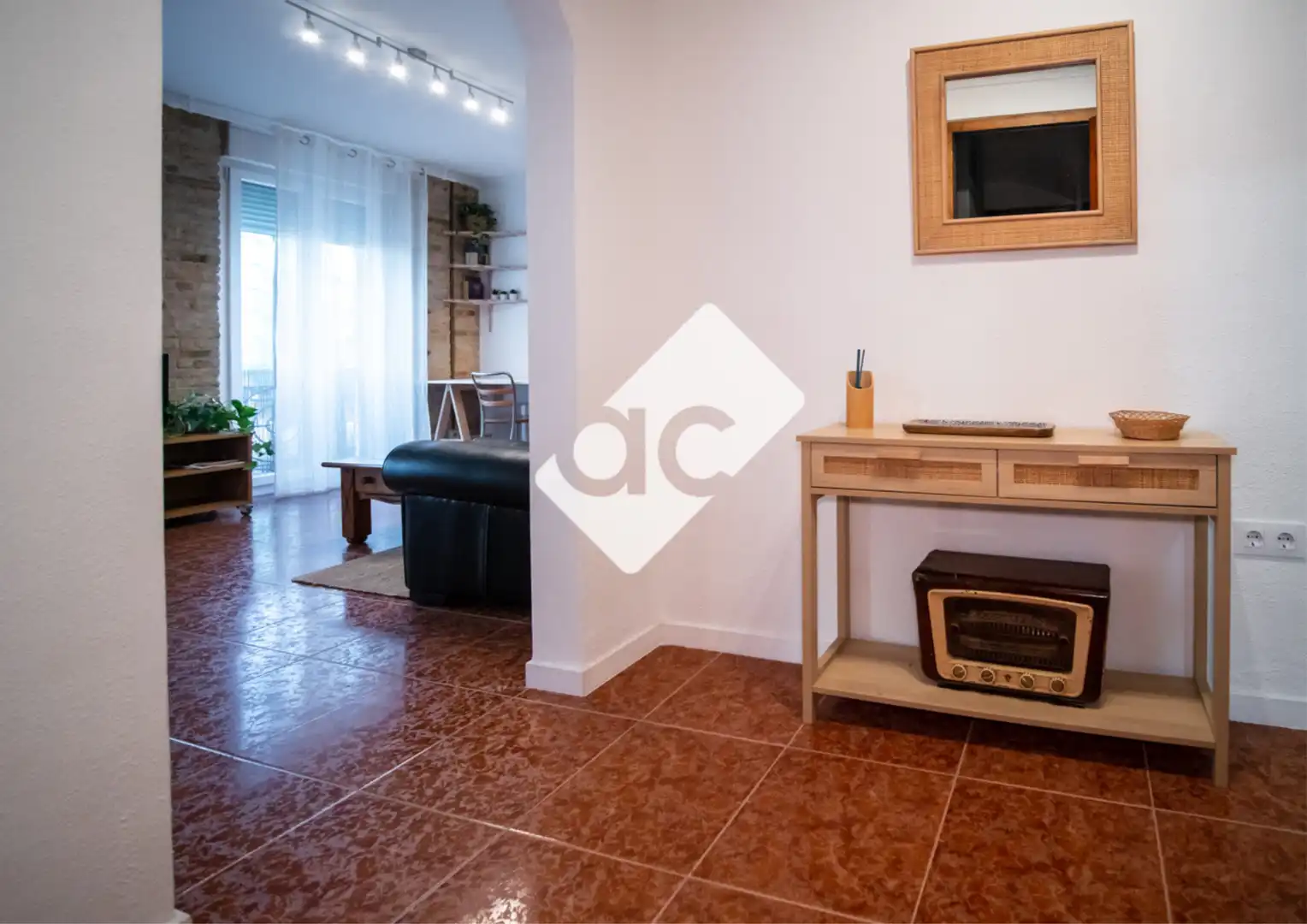 Sala d'estar de Apartament de lloguer en Valencia amb Aire condicionat, Calefacció i Parquet