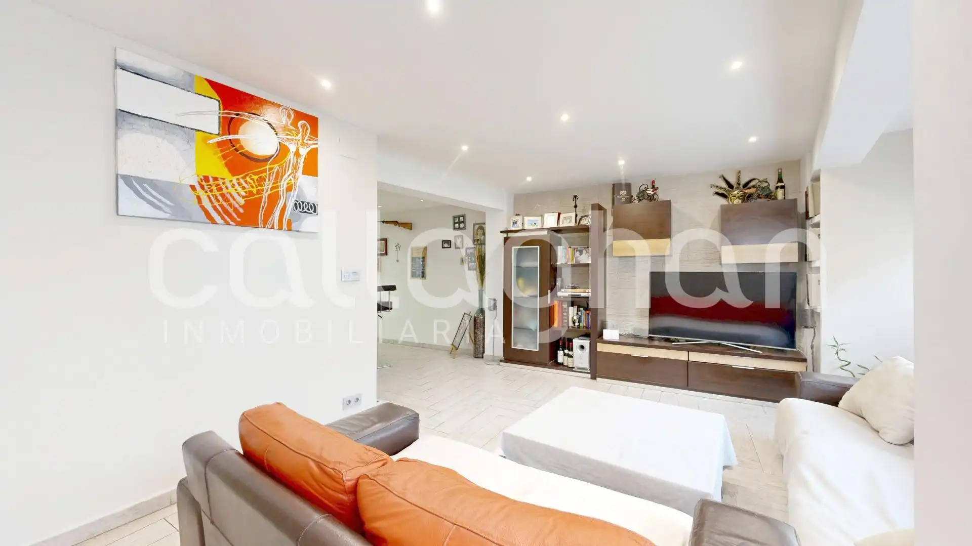 Living room of Flat for sale in Valencia  with Air Conditioner, Heating and Furnished