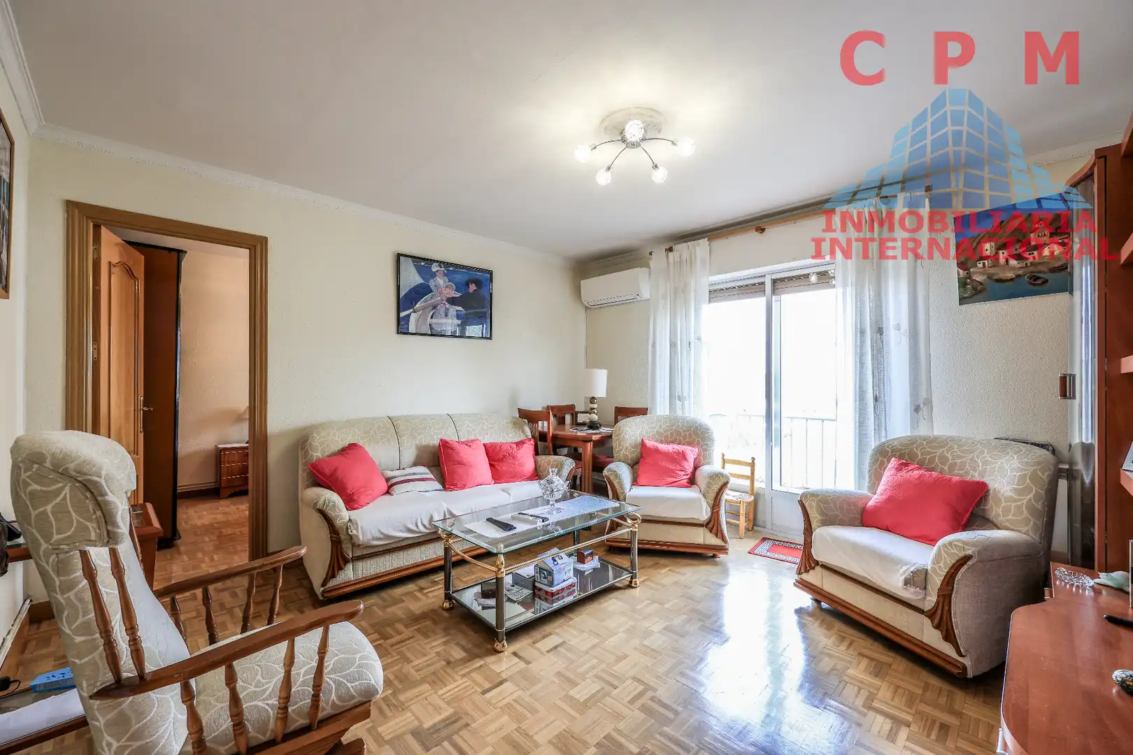 Sala de estar de Piso en venta en  Madrid Capital con Aire acondicionado, Calefacción y Parquet