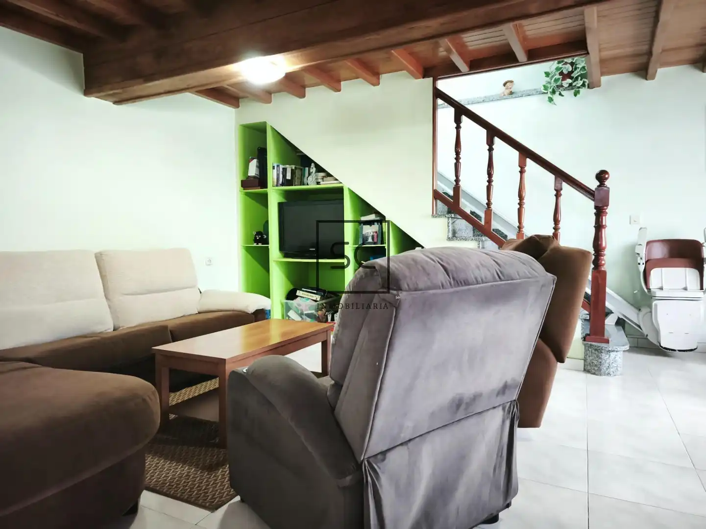 Sala de estar de Casa o chalet en venta en Narón con Trastero y Piscina