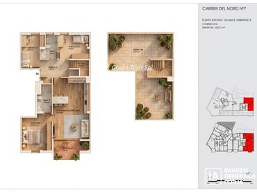 Maisonette mit Aufzug zum Verkauf in del Nord