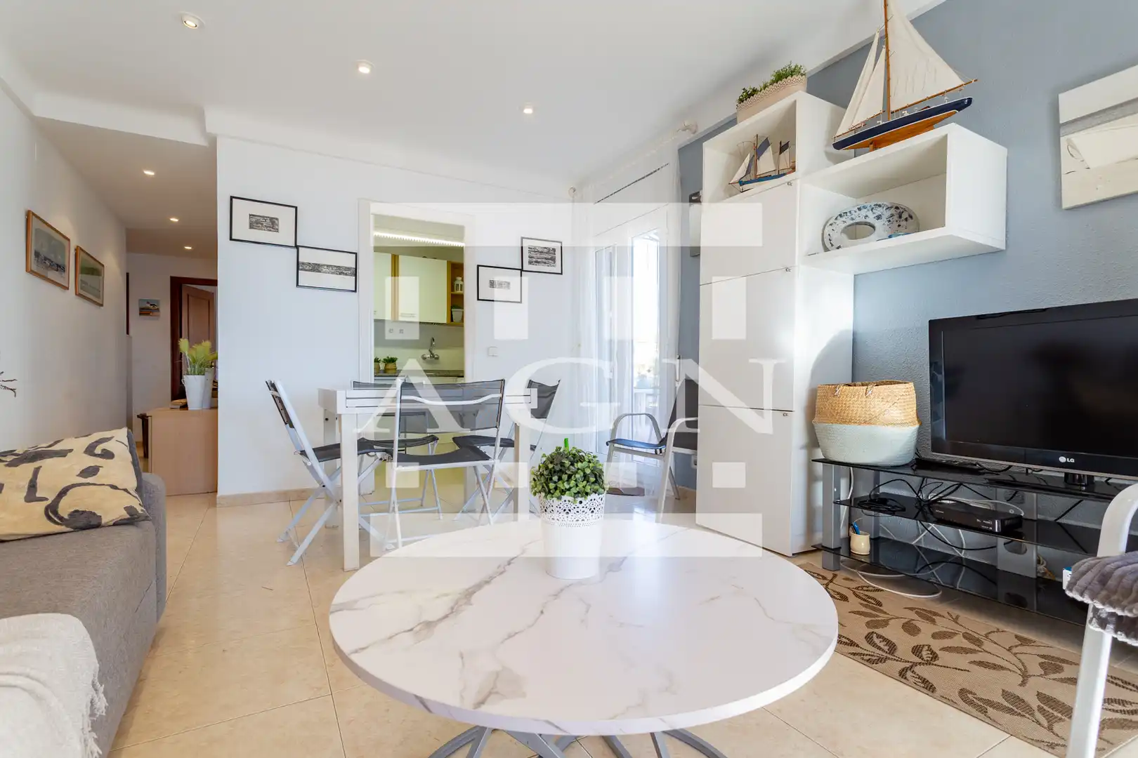 Living room of Flat for sale in Mont-roig del Camp  with Terrace, Furnished and Oven