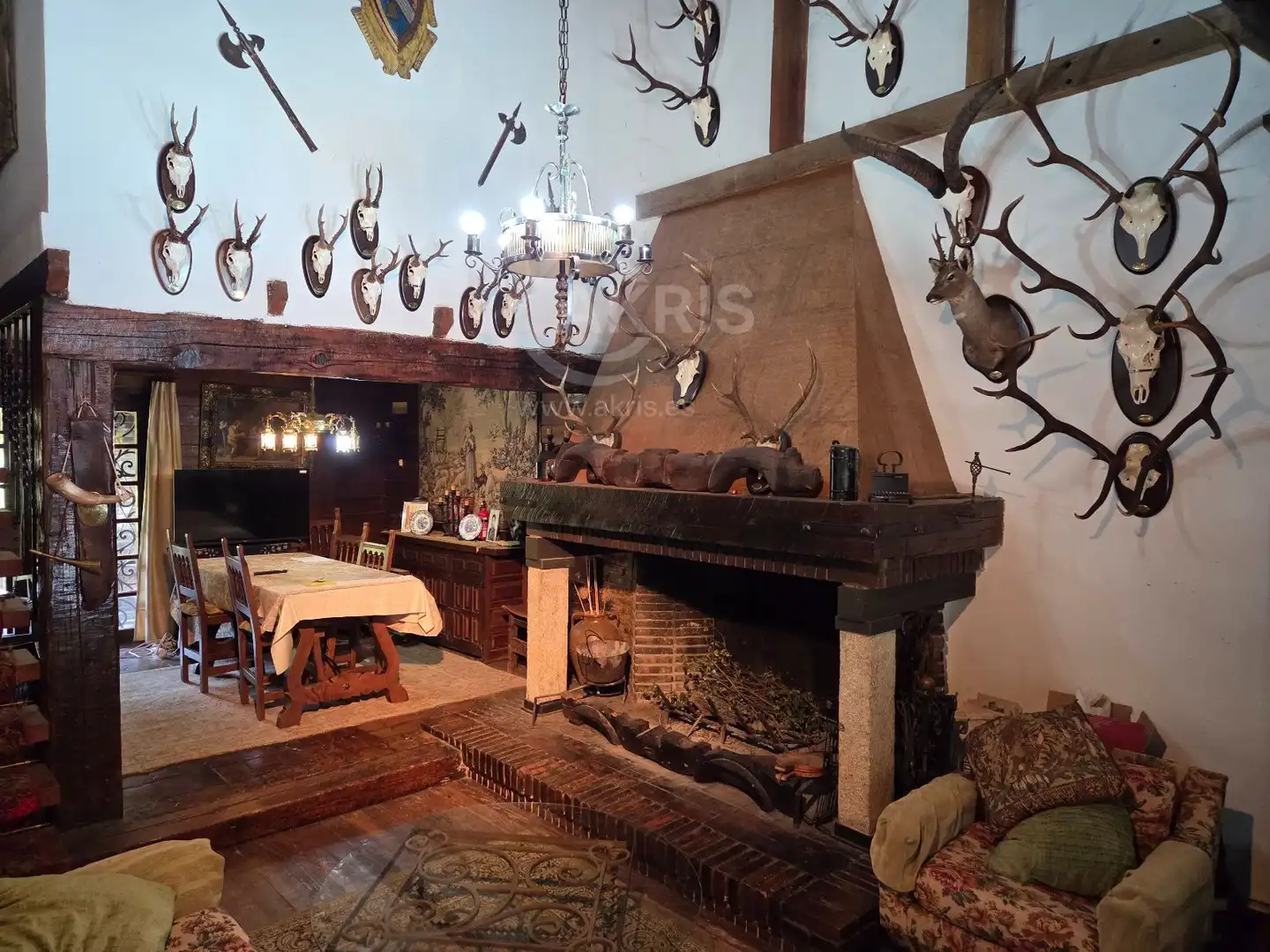 Esszimmer von Haus oder Chalet zum Verkauf in Hontanar mit Klimaanlage, Heizung und Terrasse