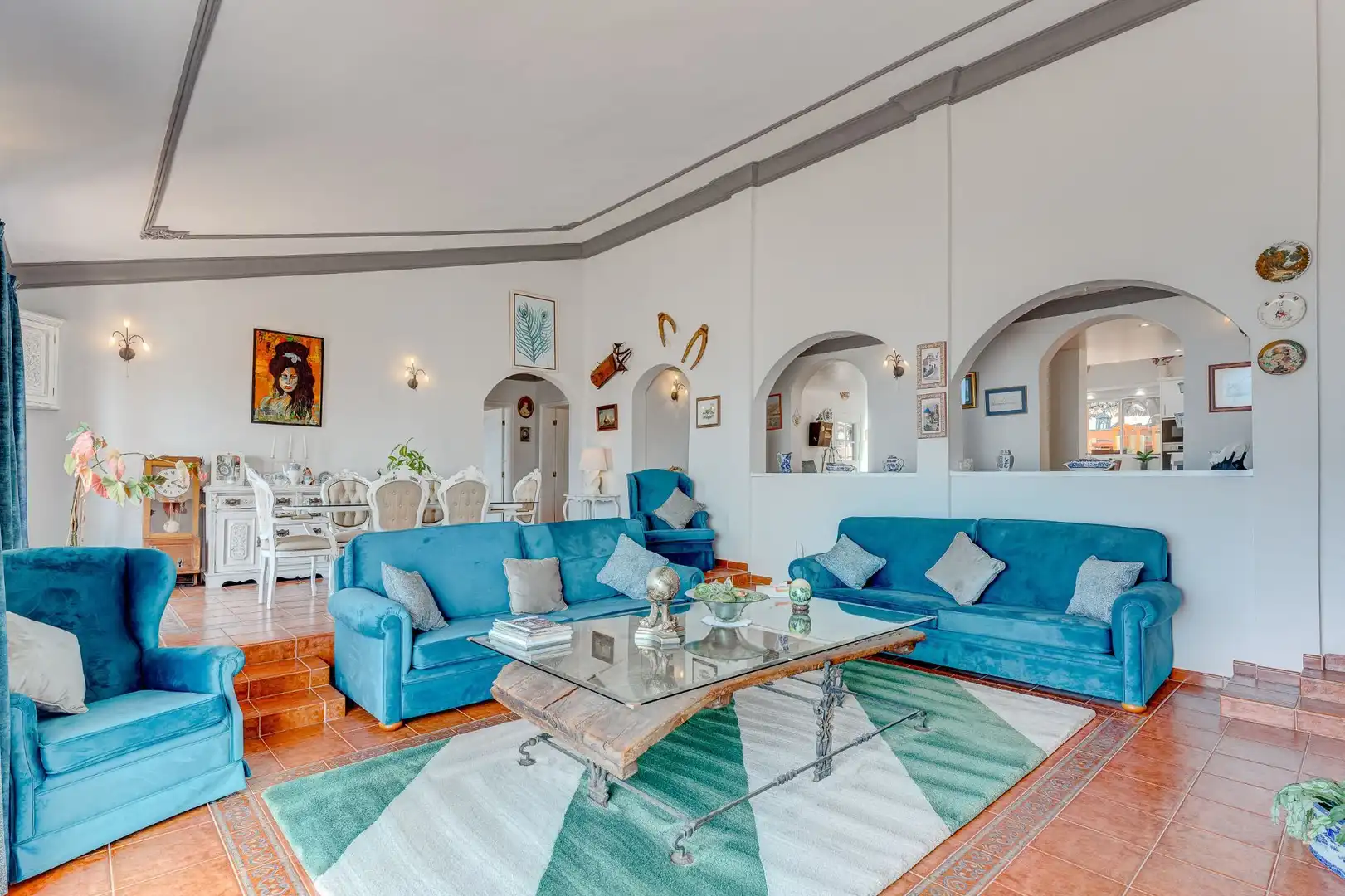 Sala de estar de Casa o chalet en venta en Adeje con Jardín privado, Terraza y Trastero