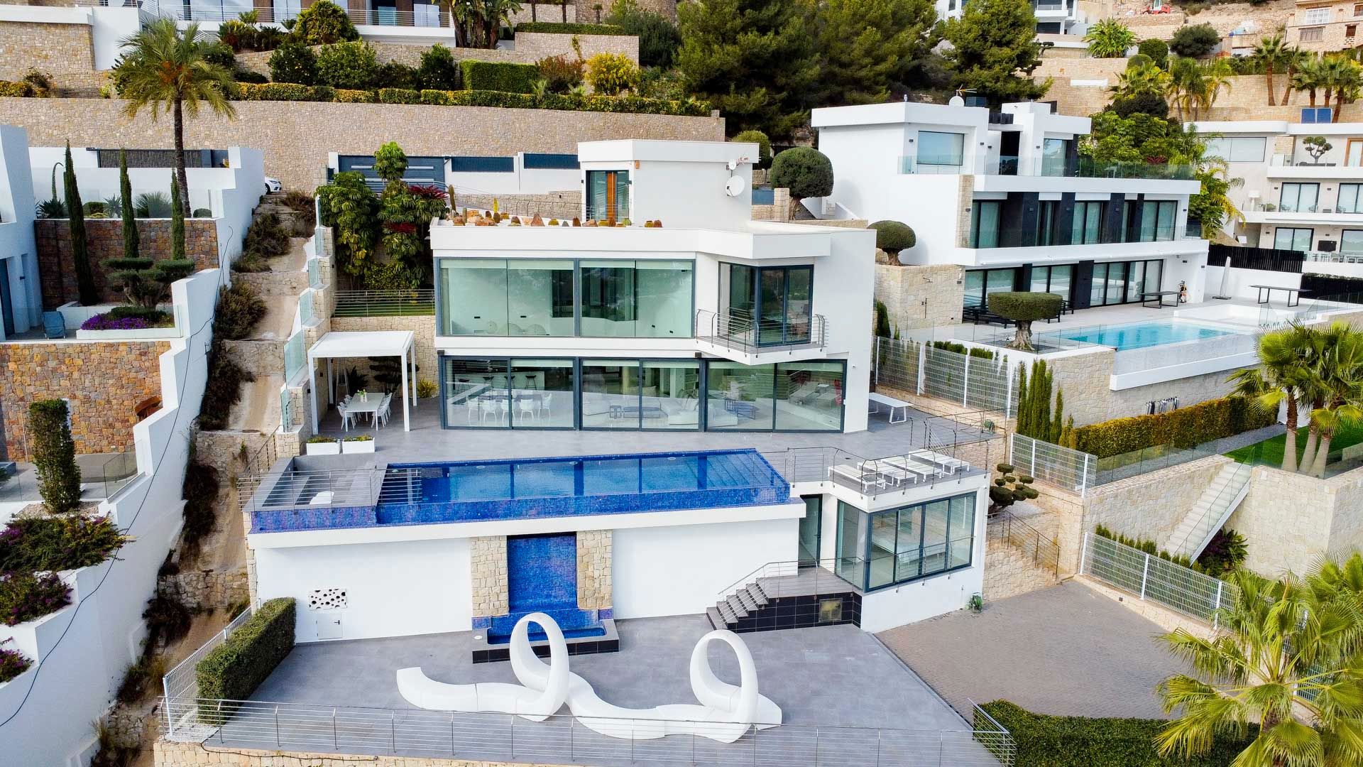 Vista exterior de Finca rústica en venda en Calpe / Calp amb Piscina