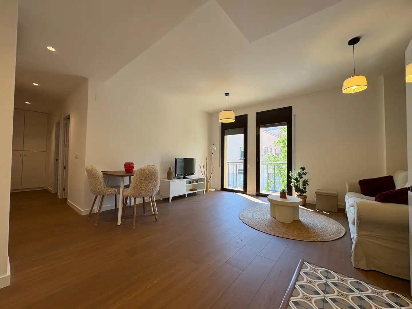 Sala d'estar de Pis en venda en Salt amb Aire condicionat, Parquet i Traster