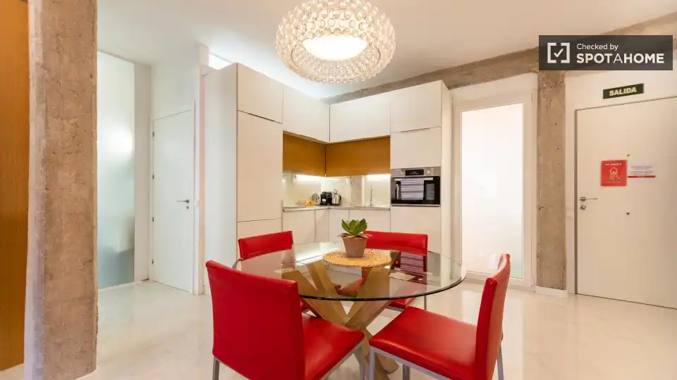 Kitchen of Flat for rent in Valencia  with Air Conditioner, Heating and Furnished